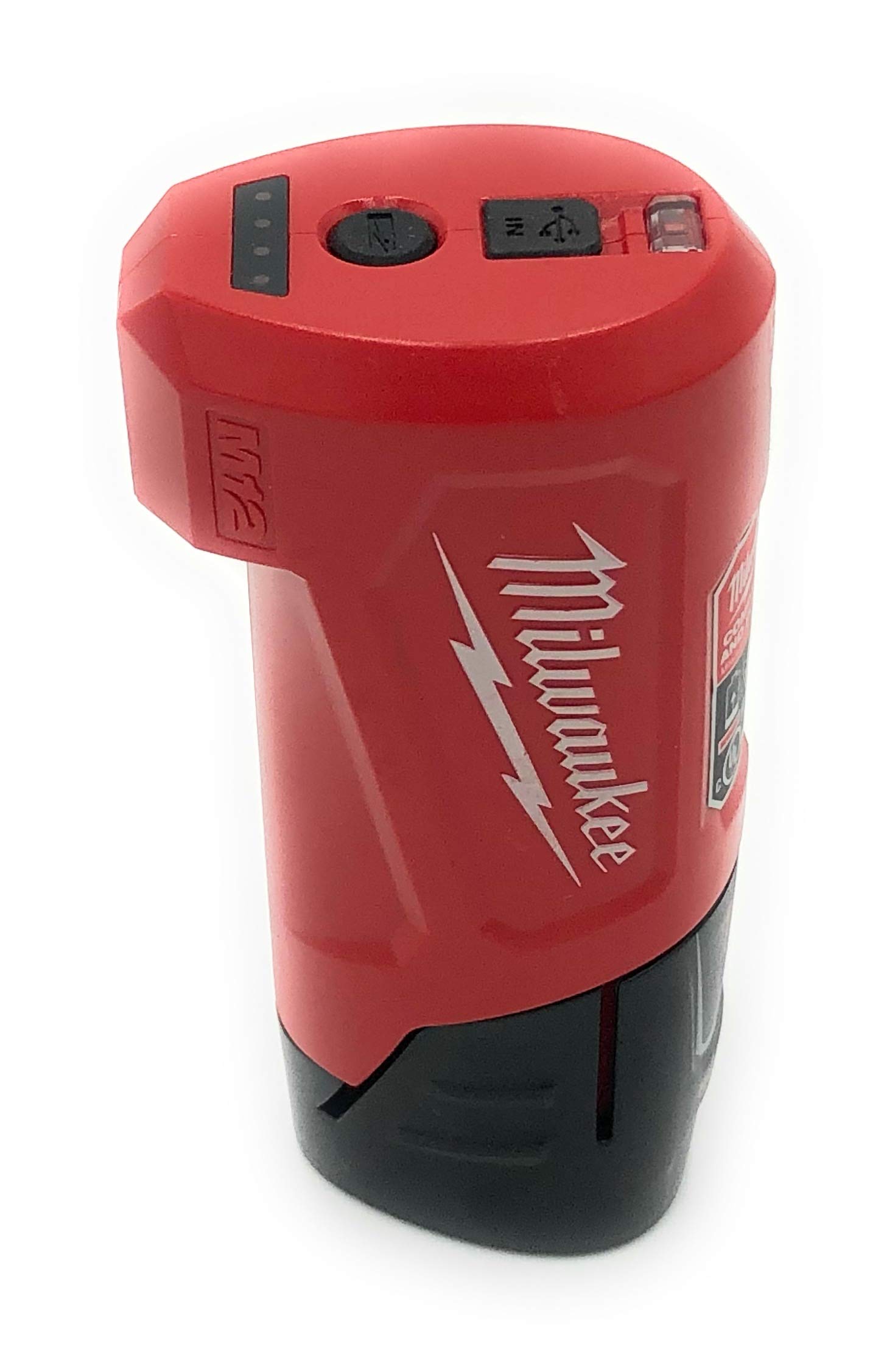 Milwaukee M12 USB Power Source Charger with 2.0 Battery Included - Portable Charging for Tools & Devices On-The-Go