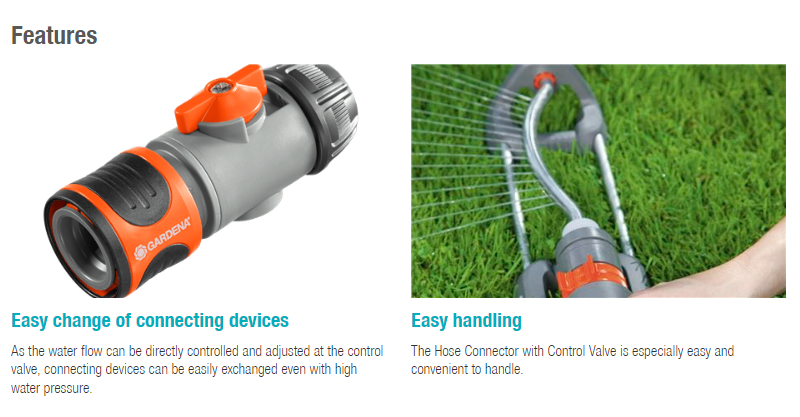 **Garden Hose Connector with Control Valve - Heavy Duty Brass Fitting for Outdoor Watering, Irrigation & Car Washing**