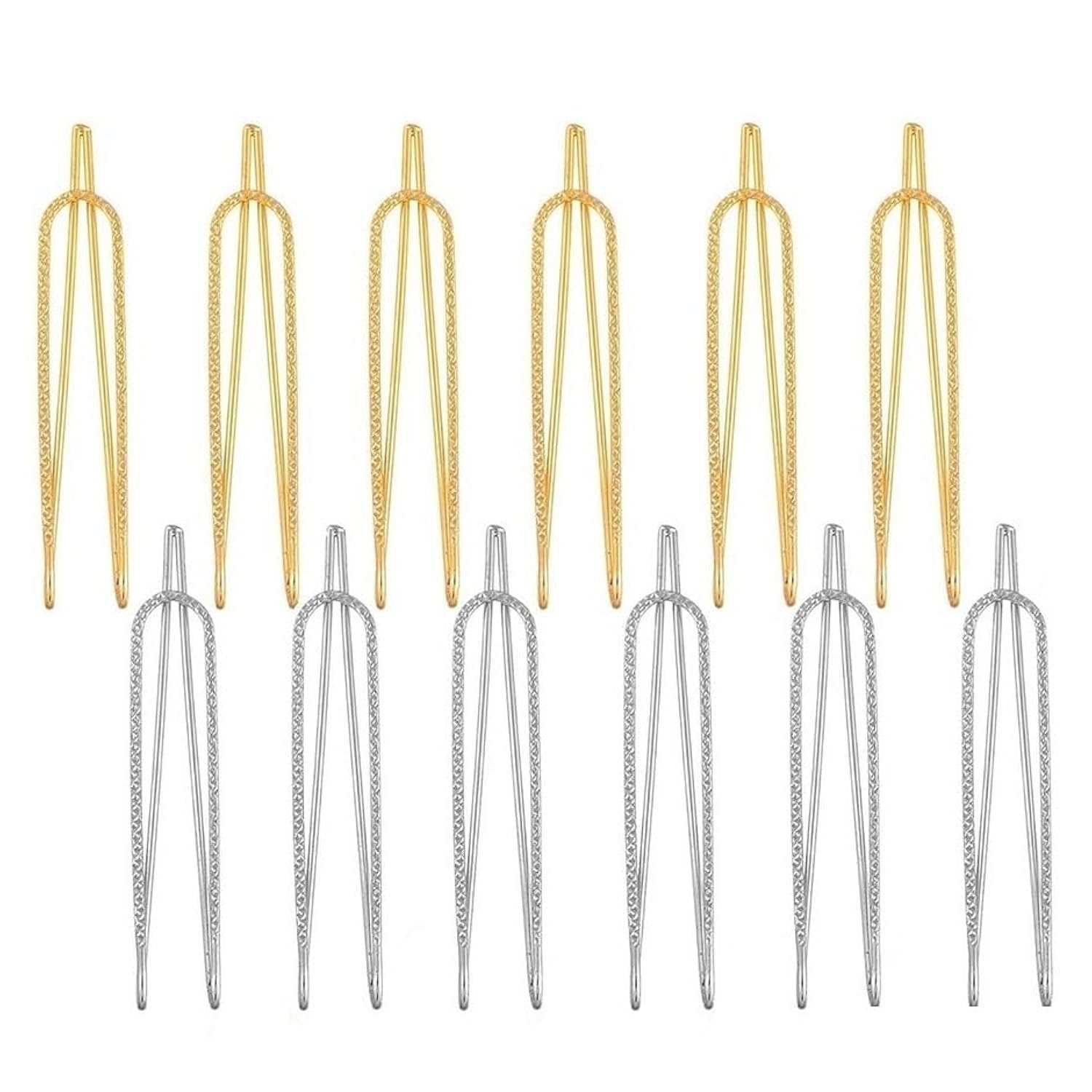 VAMA Strong Metal Saree Hijab Pallu Dupatta Chunari Pins - Multi-Purpose Clip On Brooch for Women | Perfect for Saree Draping, Hijab Styling & Dupatta Securing