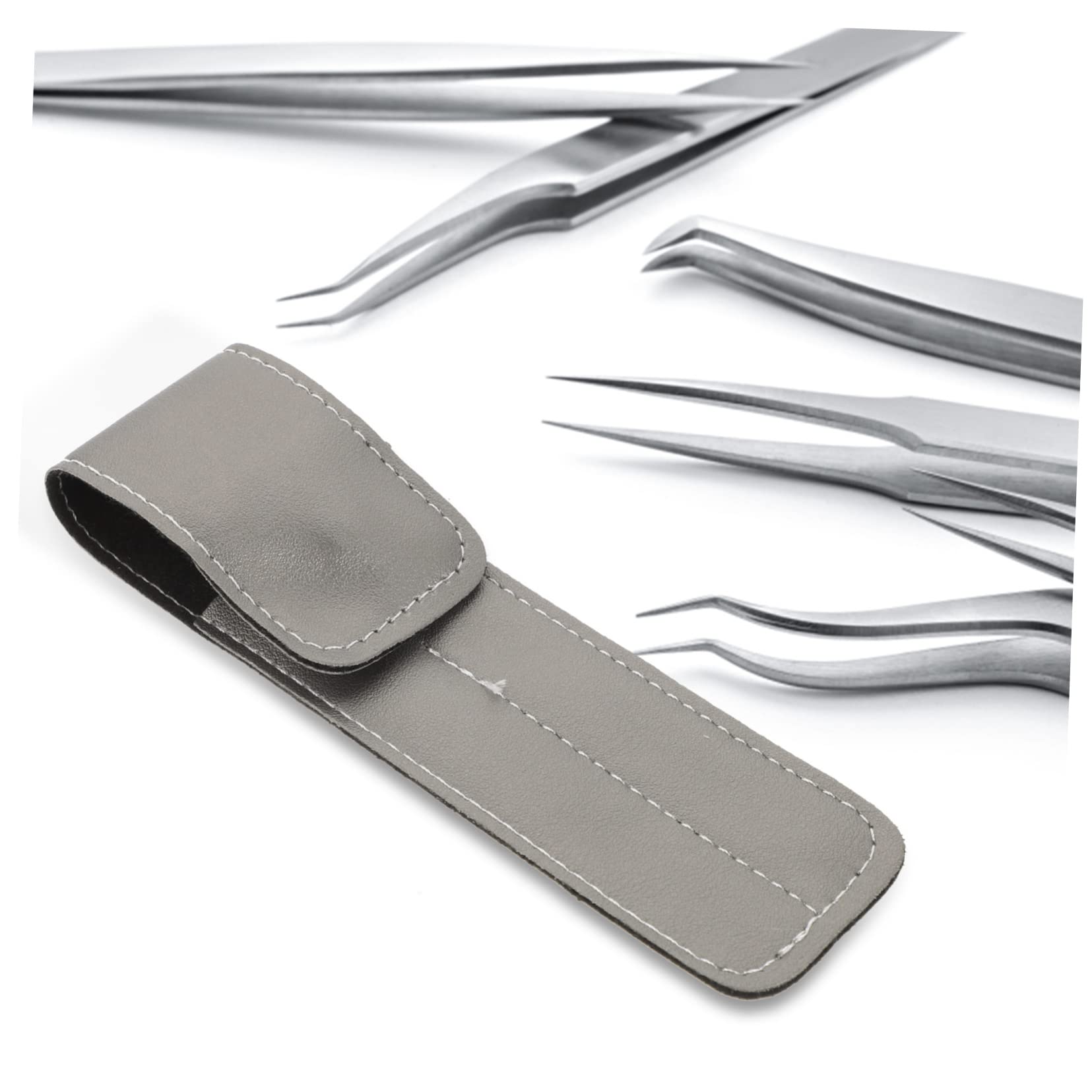 FOMIYES 6-Piece Tweezer Protective Case & Eyelash Extension Storage Bag - Organizer for Lash Tools, Fake Eyelashes, and Beauty Accessories | Perfect for Salon Professionals & DIY Lash Artists at Home