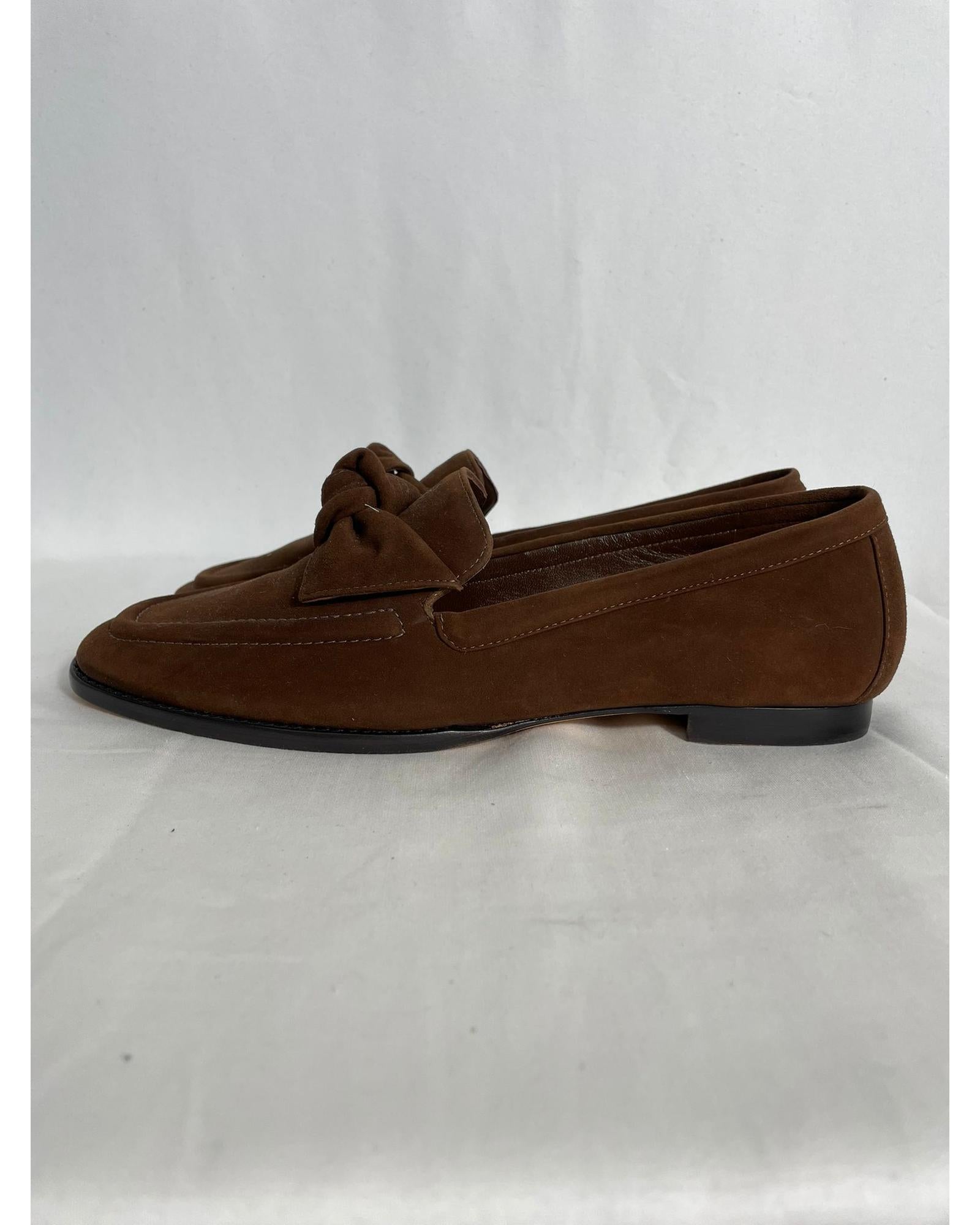 Bow Detail Suede Loafers for Women - Comfortable Slip-On Shoes for Work, Office & Casual Outfits | Elegant & Stylish Flat Shoes for Everyday Wear