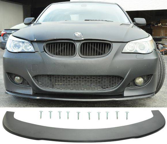 2006-2010 BMW M5 E60 PU Polyurethane Front Bumper Lip Splitter - Durable Front Lip Spoiler for Enhanced Aerodynamics & Sporty Look - Perfect for Street Racing & Car Shows