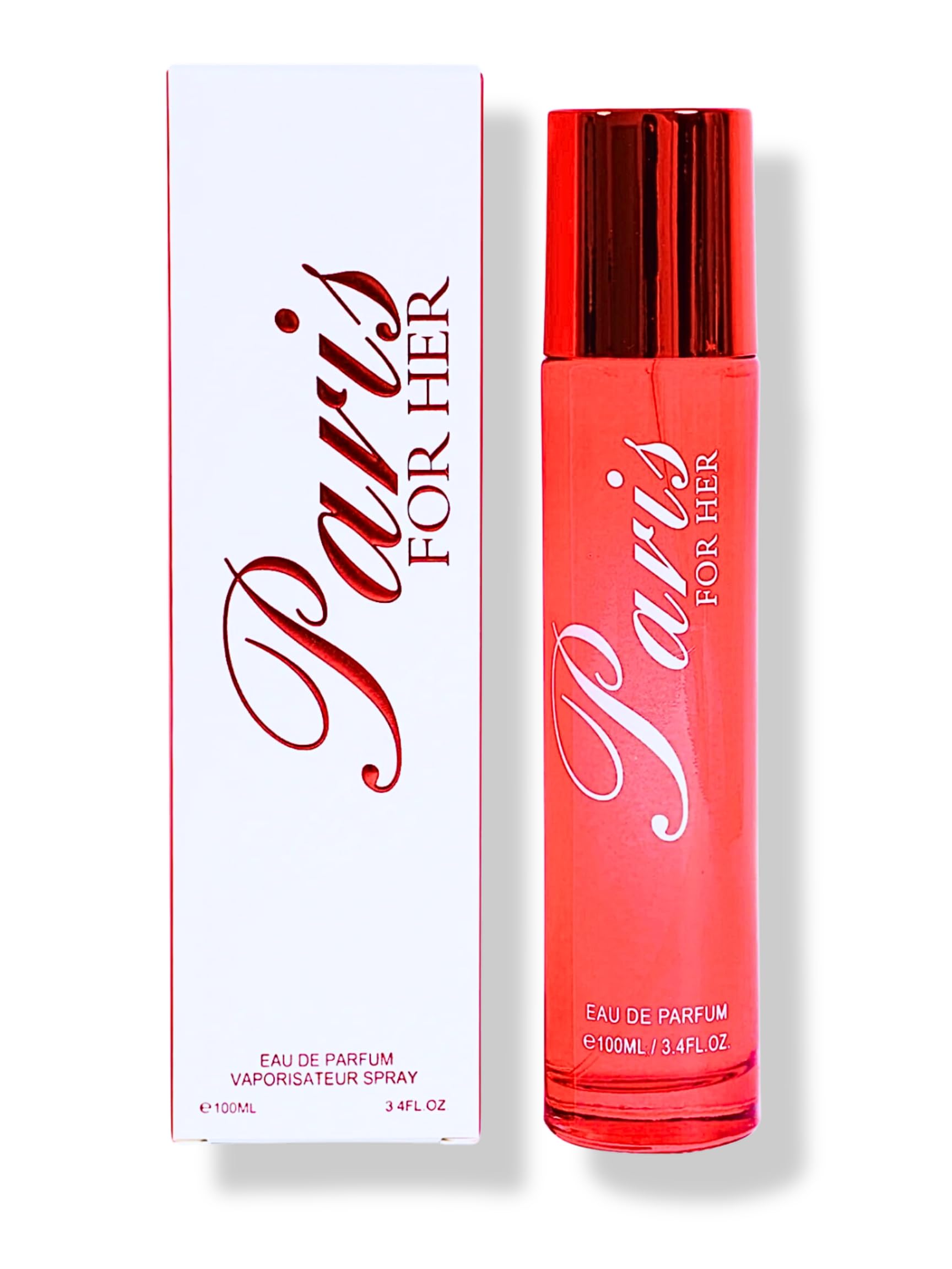 Paris for Her Eau de Parfum 3.4oz - Floral Chypre Fragrance for Women | Evening & Date Night