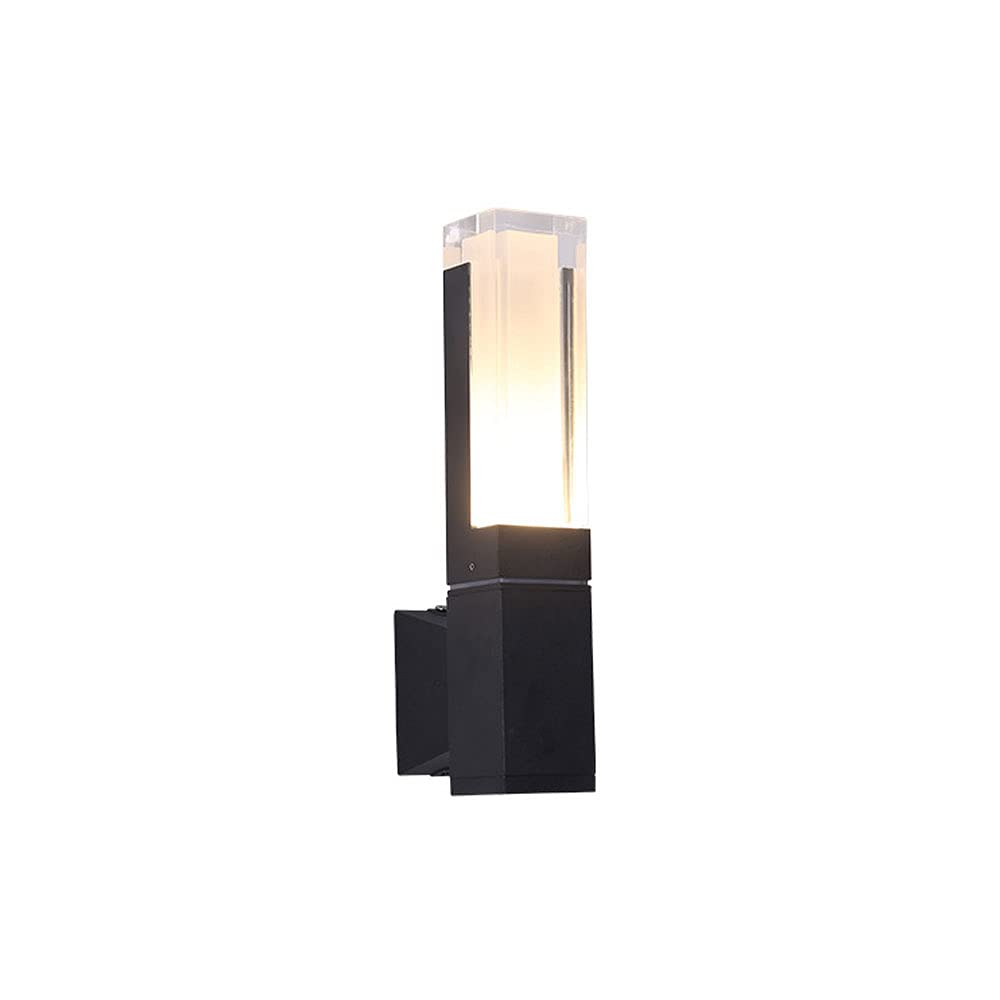 Baska Outdoor Wall Sconce LED Wall Lights - 5W Waterproof Black Exterior Light Fixture, IP65 Rated for Porch, Garden, Patio, Doorway & Post - Perfect for Outdoor Lighting, Landscape Illumination and Home Security