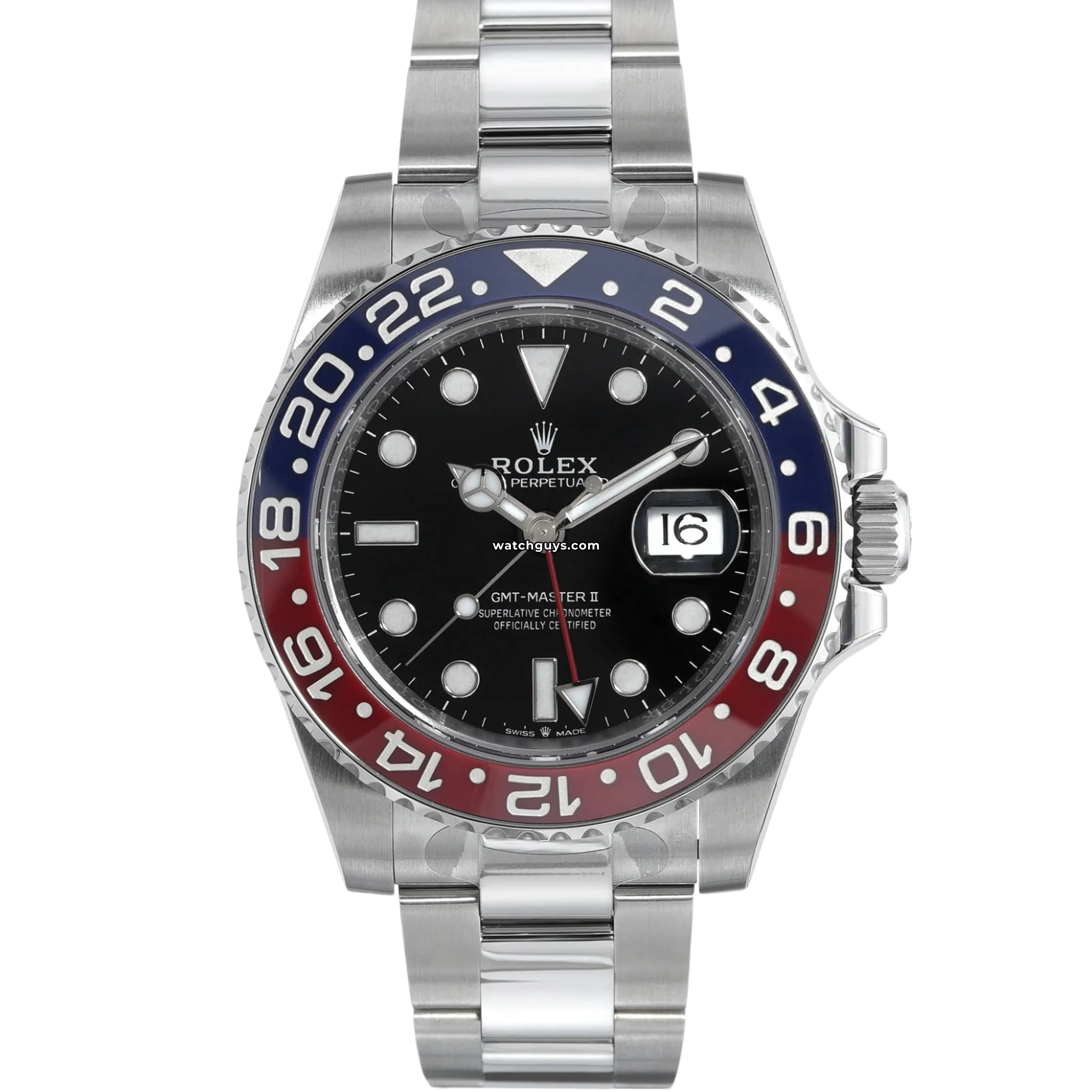 Rolex GMT Master II 126710BLRO Pepsi Watch - Luxury Swiss Automatic Men's Timepiece with Red & Blue Ceramic Bezel - Perfect for Travel, Business & Collectors