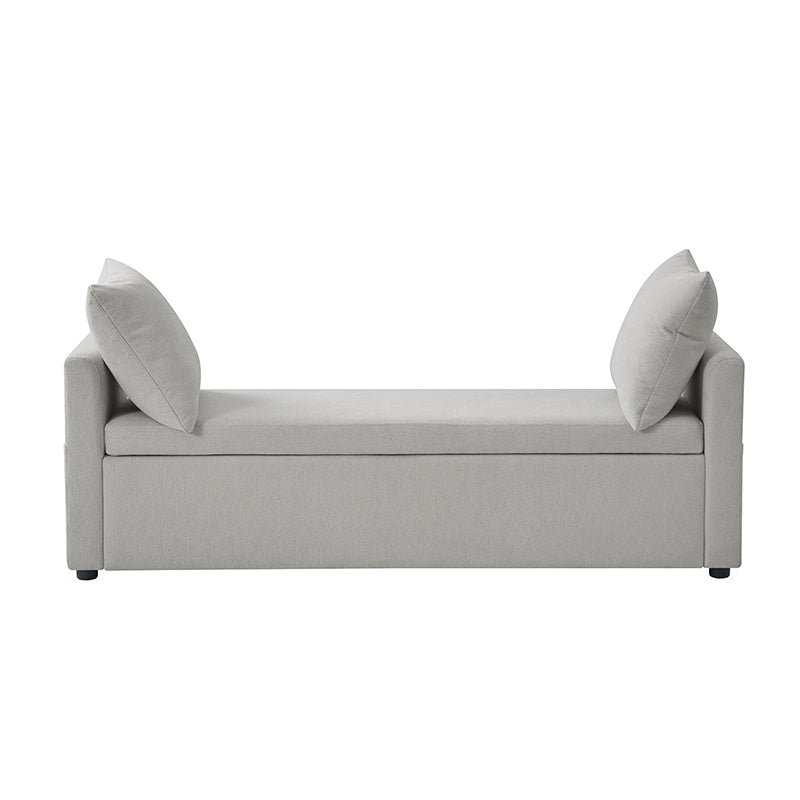 Gloria Functional Storage Bench with 2 Pillows - Entryway Seating, Shoe Storage & Living Room Decor