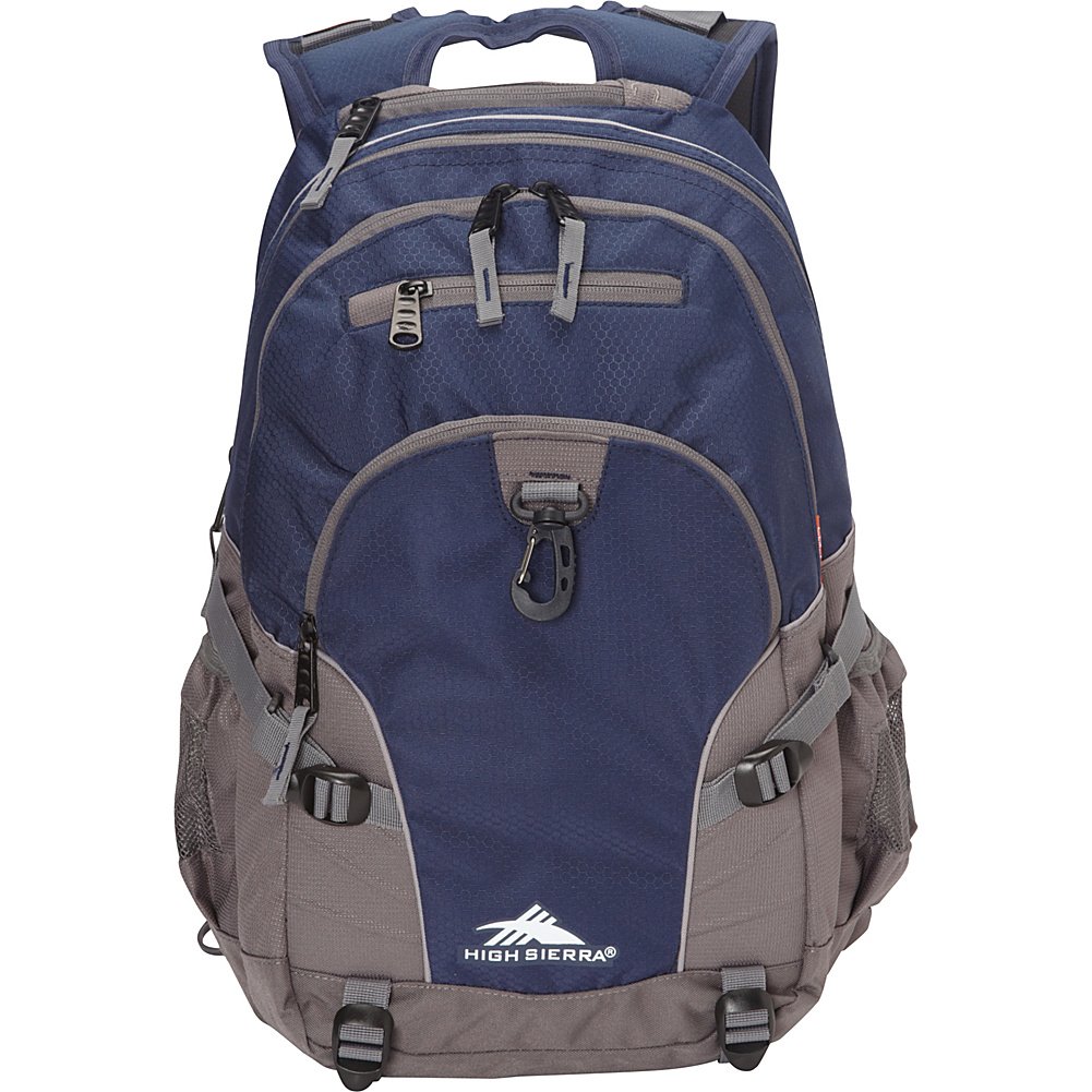 High Sierra Loop Backpack - Durable Travel & Work Laptop Backpack with Tablet Sleeve, One Size, Silver Heather - Perfect for Commuting, Hiking & Business Trips