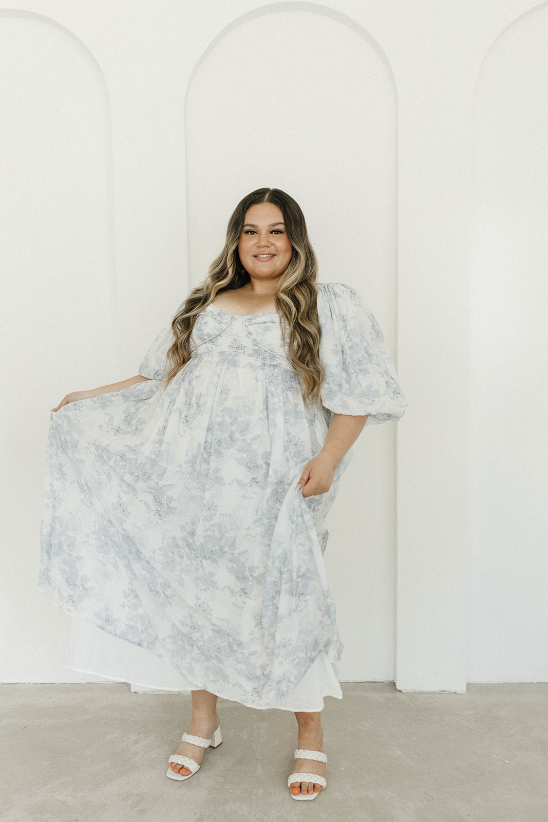 Harlow Maxi Dress - Light Blue Floral Maternity Dress | Bump Friendly & Size Inclusive (S-3XL) | Perfect for Pregnancy, Beach Vacations & Summer Weddings