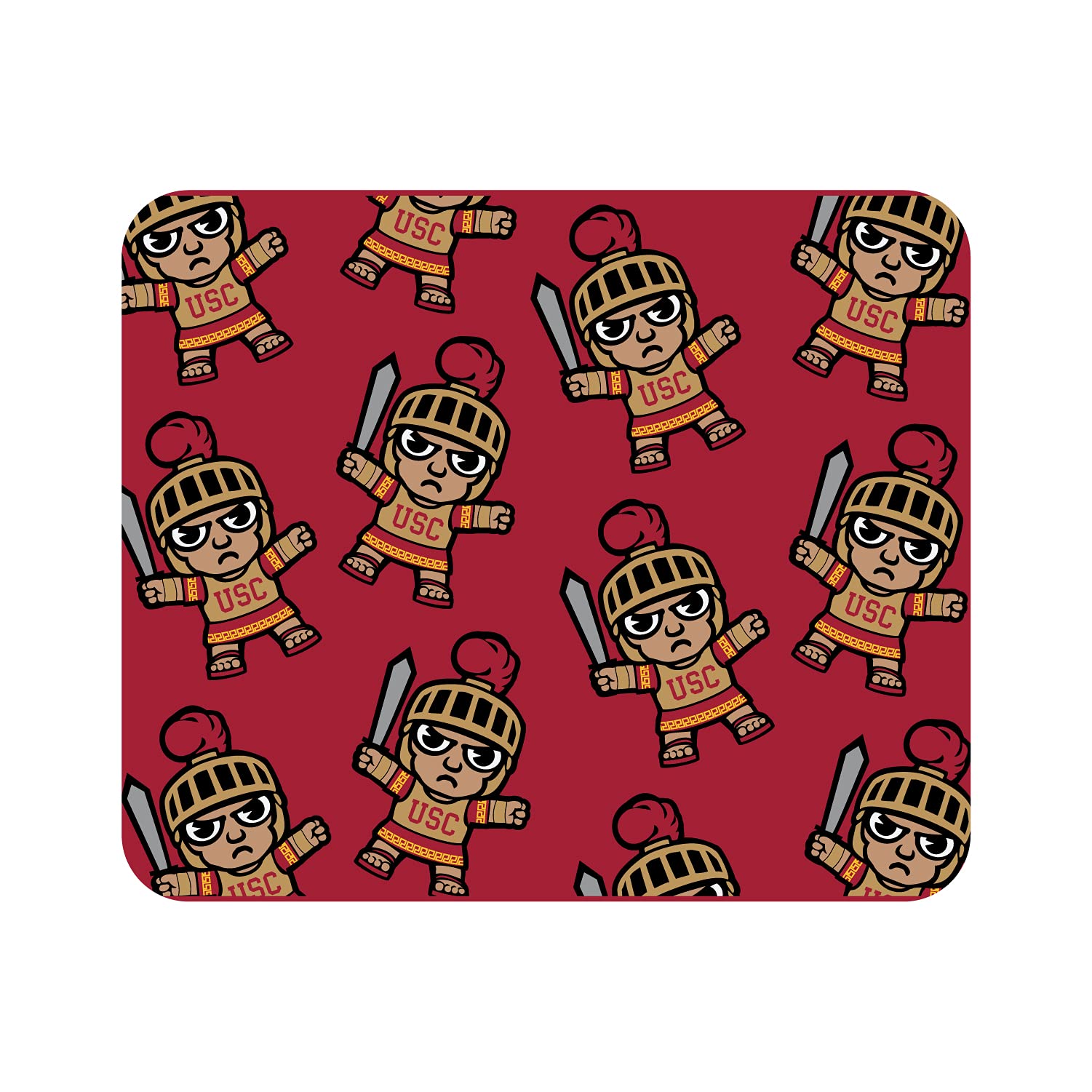 USC Trojans Fabric Mouse Pad - Standard Size Desk Accessory for Gaming & Office Use | University of Southern California Logo | Durable Non-Slip Computer Mousepad for Work, School & Home Office