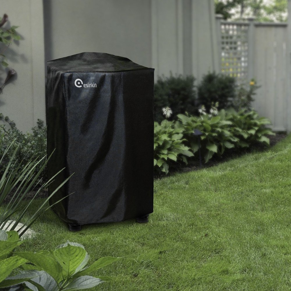 **Esinkin 40-Inch Waterproof Electric Smoker Cover for Masterbuilt 40 Inch Electric Smoker - Durable, Weatherproof, and Easy to Use - Perfect for Outdoor BBQ, Smoking, and Grilling - Black**