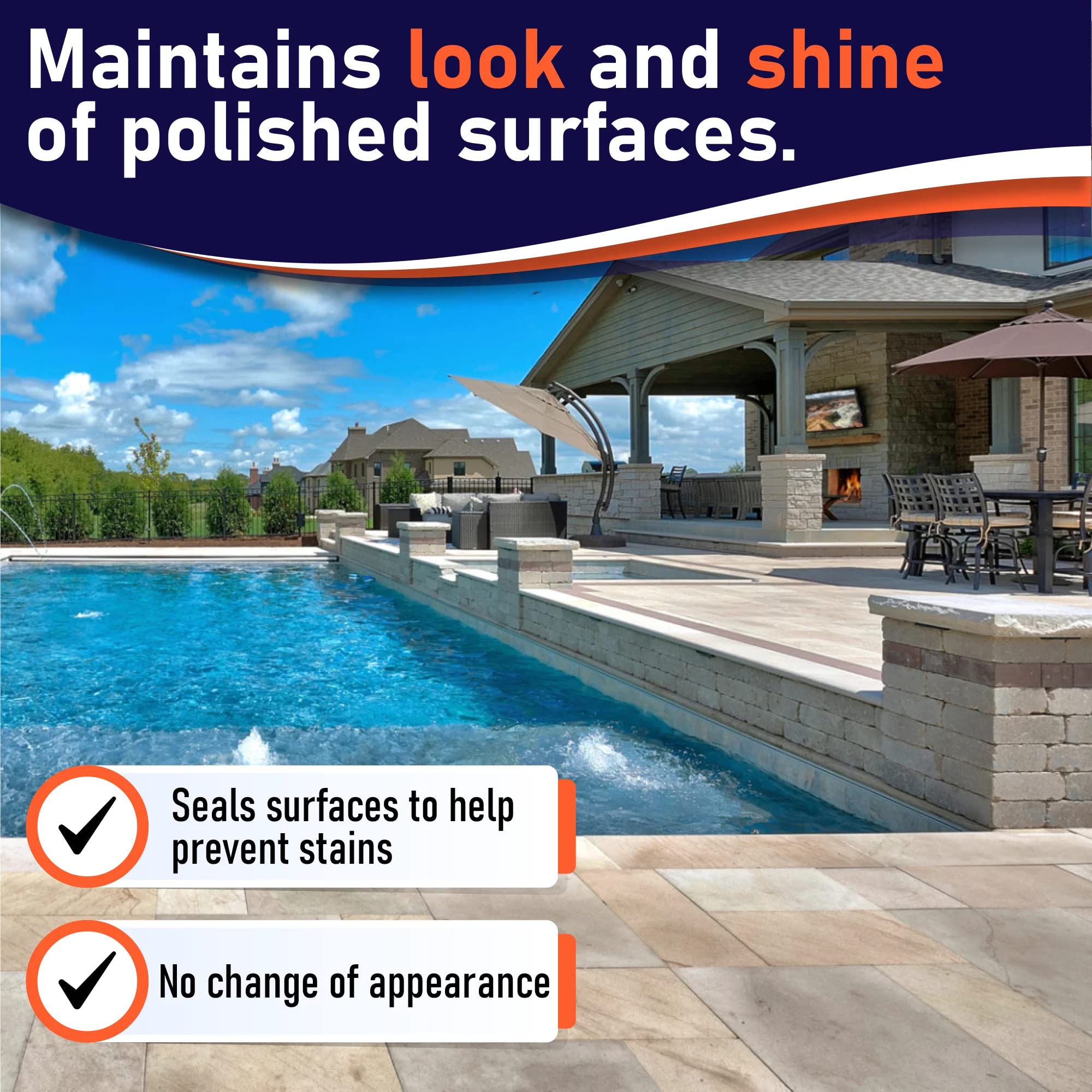SlipDoctors Polish Grip Non-Slip Floor Coating & Sealant - Clear Pint for Marble, Granite & Tile Floors | Anti-Slip Solution for Bathrooms, Kitchens & High-Traffic Areas