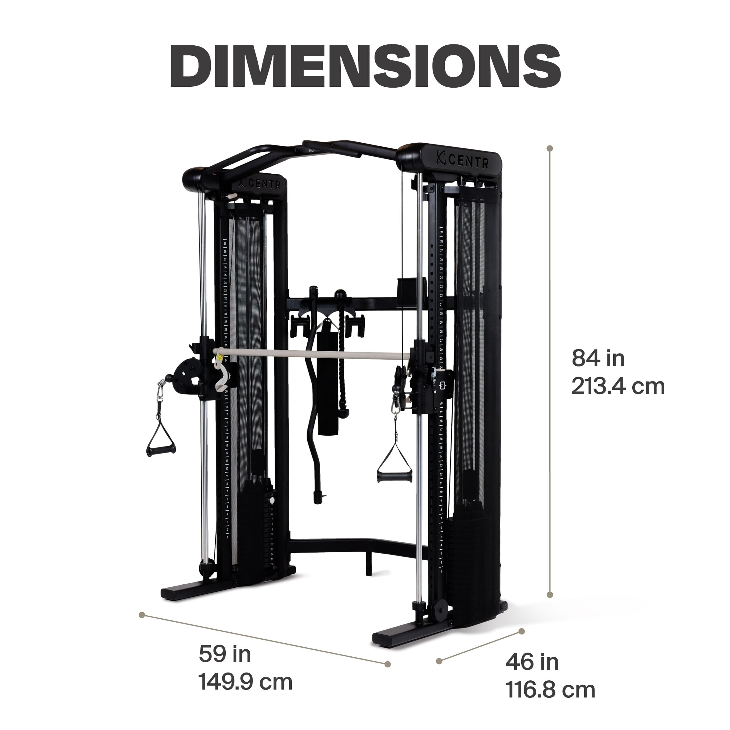Best Home Gym Functional Trainer - Multifunctional Cable Machine for Strength Training & Full Body Workouts | Compact Fitness Equipment for Small Spaces | Perfect for Home Gym, Garage & Apartment Workouts