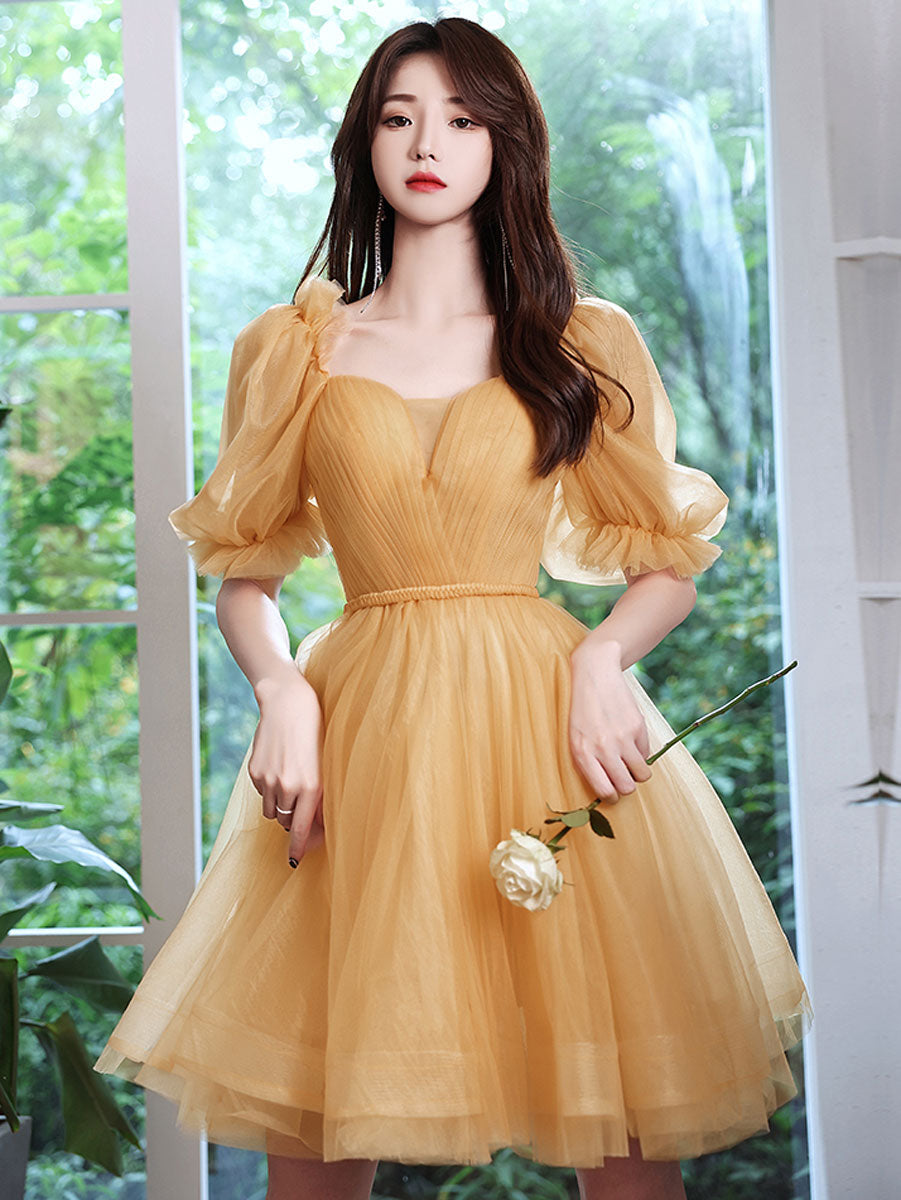 Elegant White Sweetheart Neck Tulle Short Prom Dress - Cute Homecoming Party Dress for Teens - Perfect for Prom Night, Homecoming Dance & Special Occasions