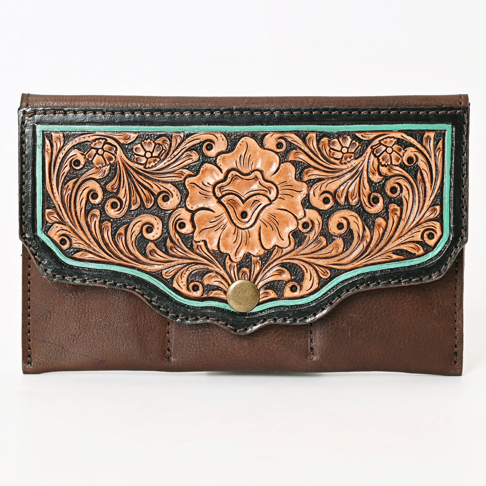 American Darling Hand-Tooled Genuine Leather Women's Western Handbag Purse - Stylish Cowgirl Crossbody Bag for Rodeo, Country Music Festivals & Everyday Use