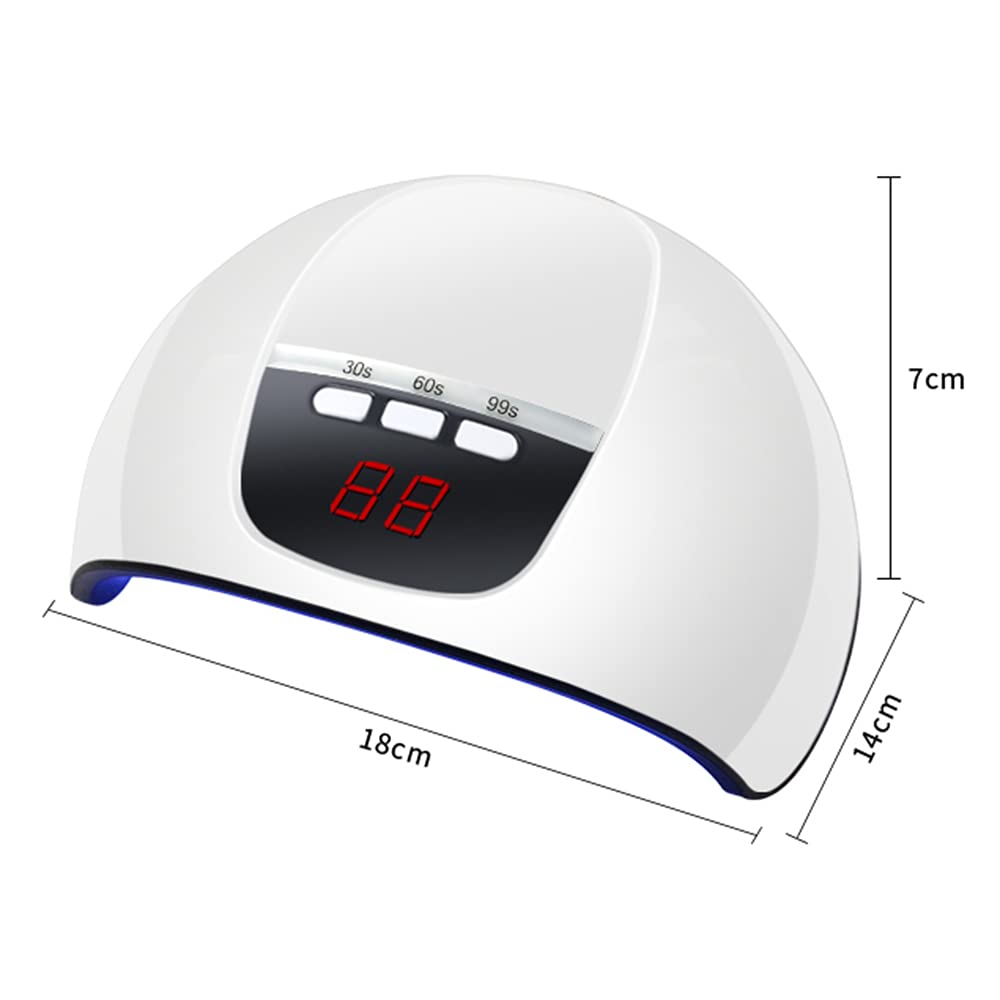 **PEKDI 54W UV LED Nail Lamp Dryer - Professional Manicure & Gel Polish Curing Machine with Timer - Perfect for Home & Salon Nail Art DIY**