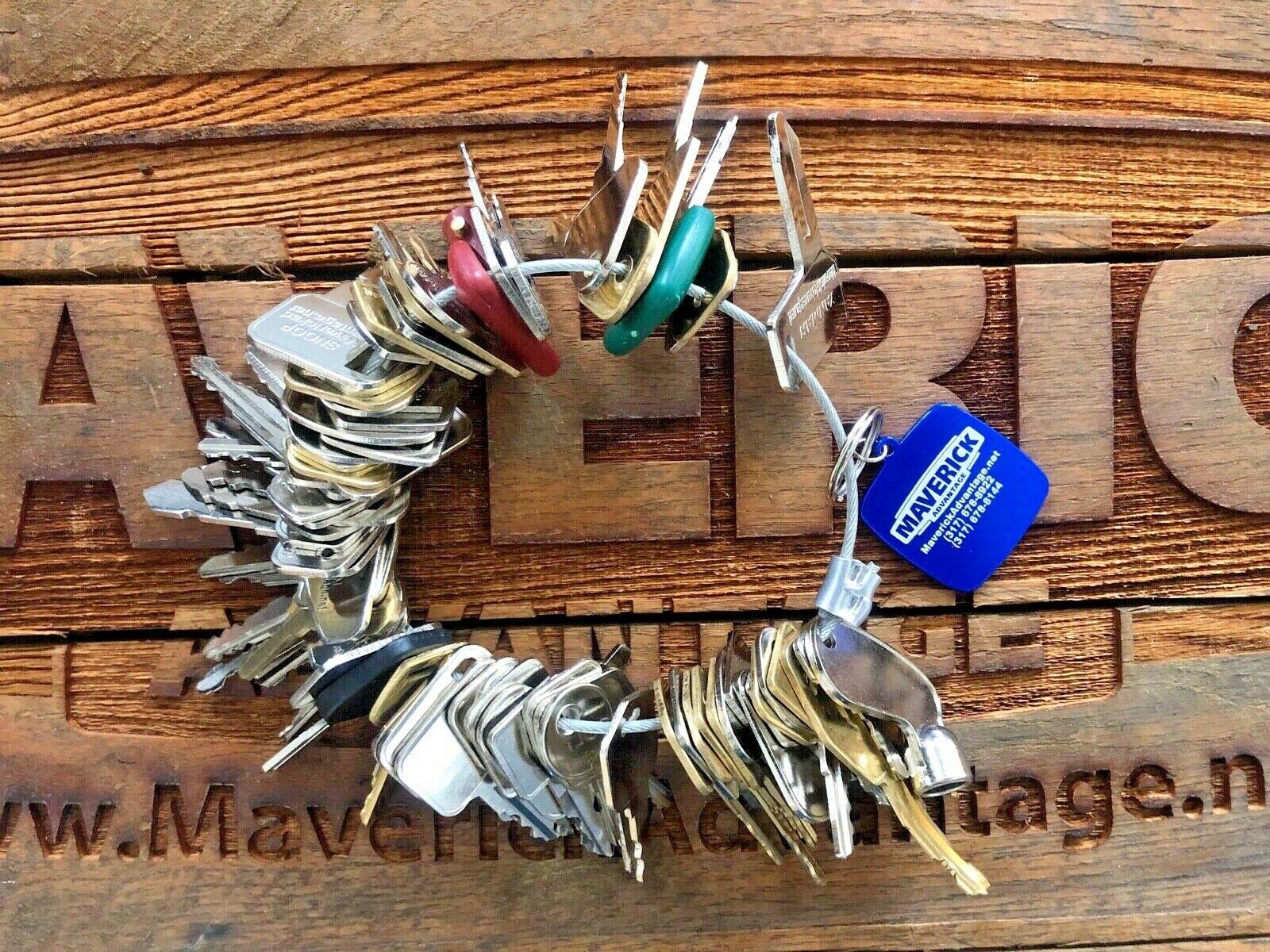 73-Piece Universal Ignition Key Set for Heavy Machinery & Equipment - Compatible with Tractors, Forklifts, and Construction Vehicles - Perfect for Mechanics, Farmers, and Industrial Use
