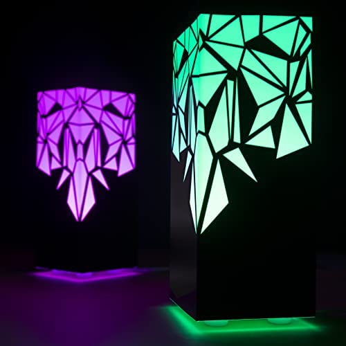 ZOCI VOCI Telepathy® Long Distance Touch Lamps - Friendship Lamps for Couples & Best Friends (No Subscription Needed) | Unique Long Distance Gifts with Raining Diamond Design, Set of 2 | Perfect for Anniversaries, Valentine's Day & Long-Distance Relationships