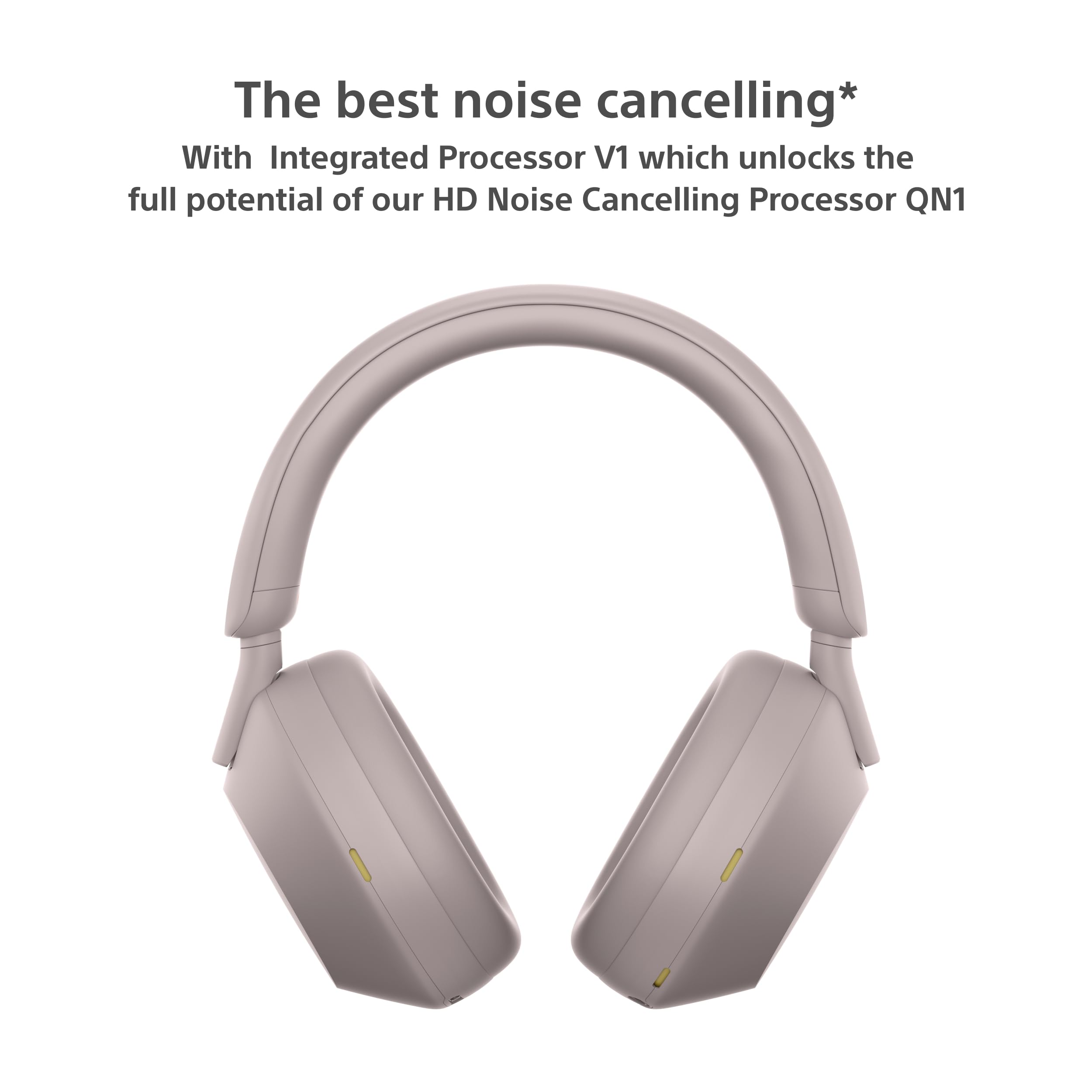 Sony WH-1000XM5 Wireless Bluetooth Over-Ear Headphones with Active Noise Cancellation, 30-Hour Battery Life, Built-in Mic for Clear Calls - Smoky Pink | Perfect for Travel, Work & Music Lovers