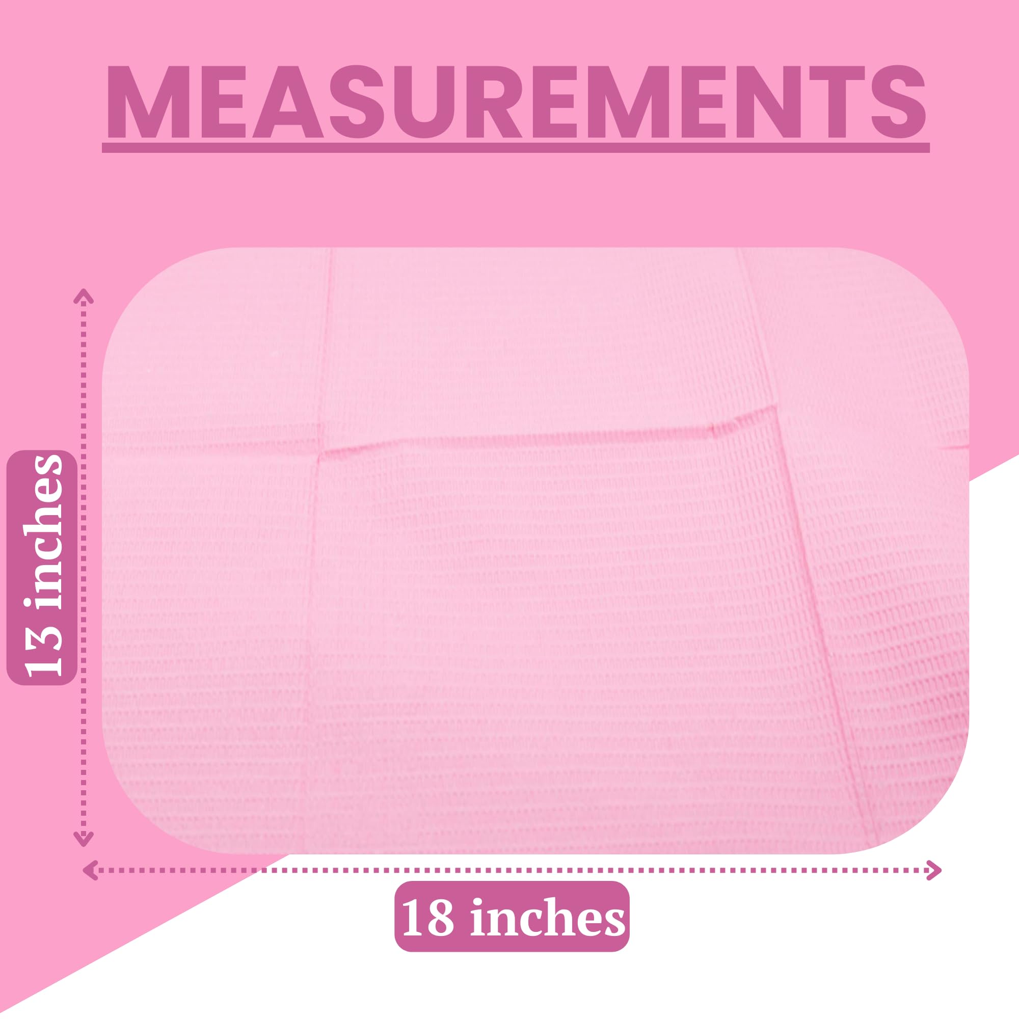 125 Pack Pink Disposable Dental Bibs 13