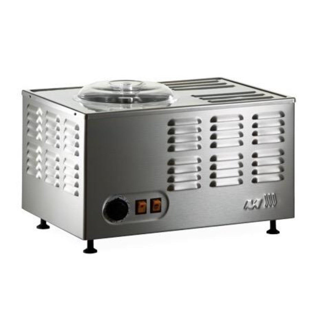 Musso Pola Ice Cream Maker - Commercial & Home Use, 2.5QT Stainless Steel Frozen Yogurt & Gelato Machine for Restaurants, Cafes, and Family Desserts