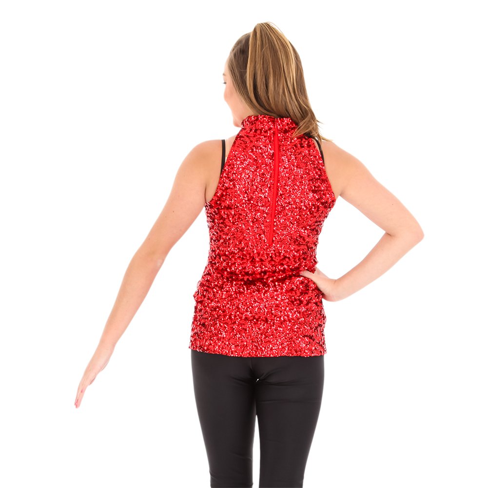 Sparkly Sequin Women's Tank Tunic Dress - Elegant Party Wear for Night Out, Club, Cocktail & Special Occasions