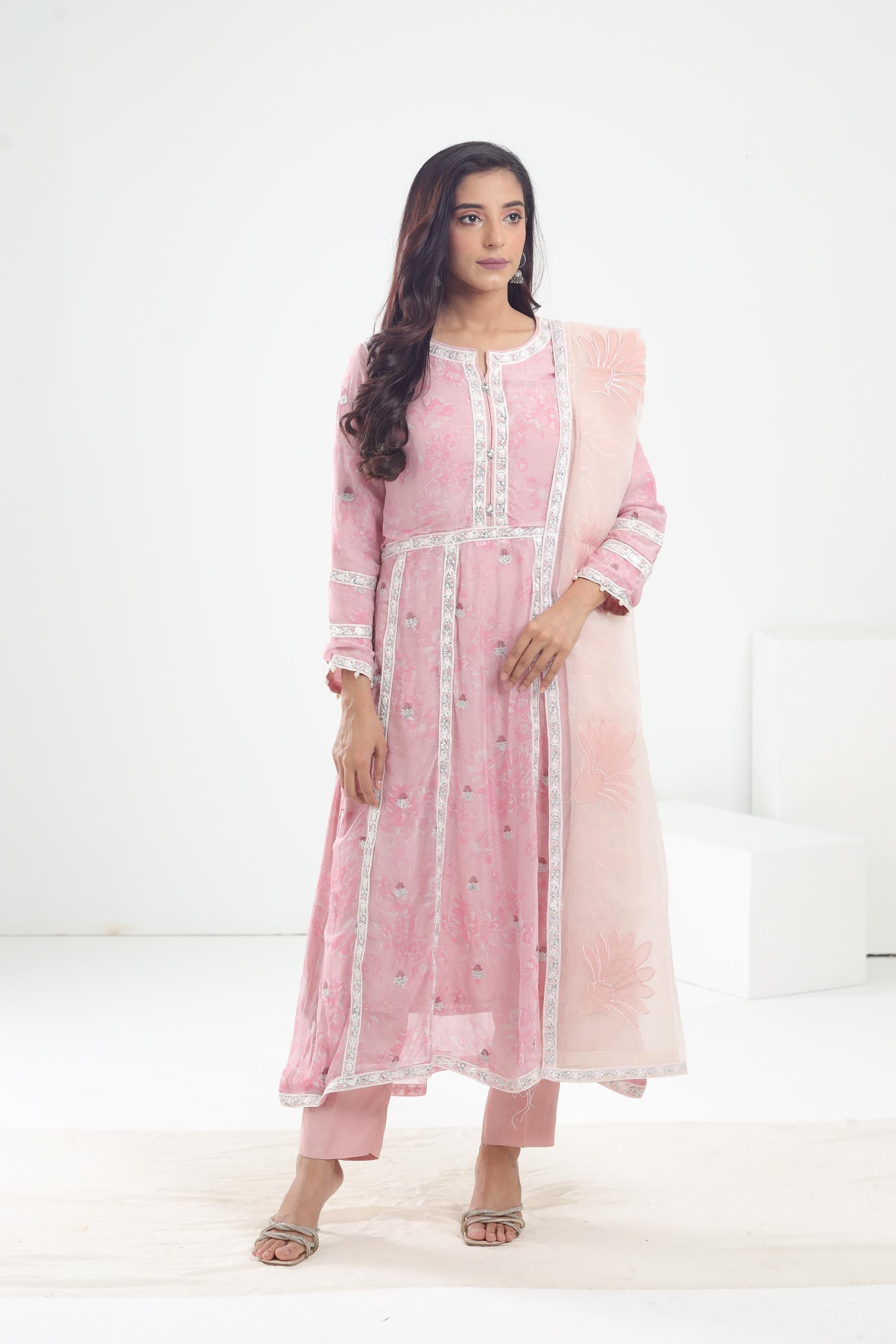 AM 03 Nureh Amaya Chiffon Luxe Maxi Dress - Elegant Flowy Evening Gown for Weddings, Parties & Special Occasions