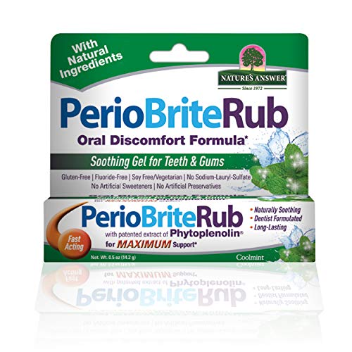 Natures Answer Periorub Topical Rub, 0.5 oz - Dentist Formulated Soothing Gel for Teeth & Gum Relief | Natural Oral Care Solution for Toothaches, Gum Irritation & Post-Dental Procedure Comfort
