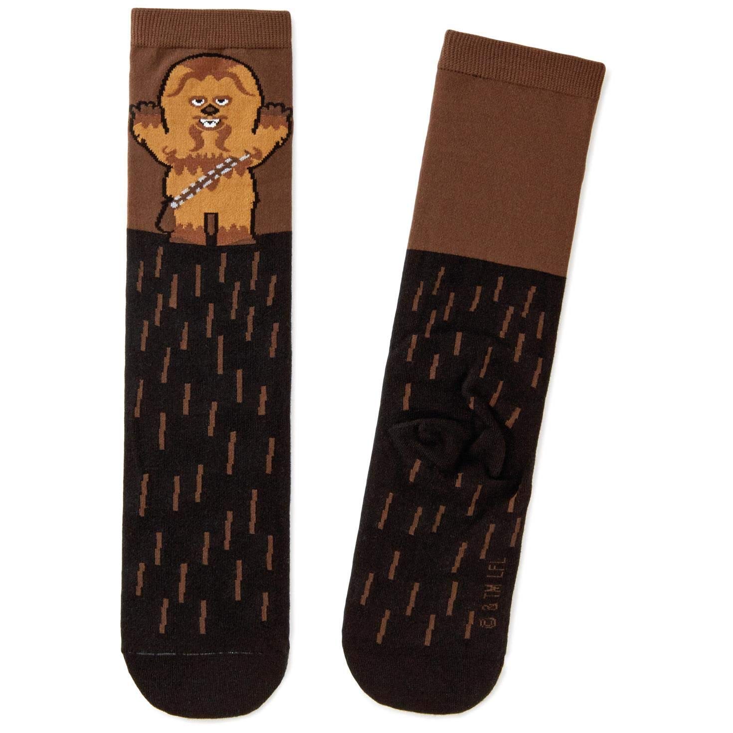 Star Wars Chewbacca Novelty Socks for Kids - Fun Movie & TV Sci-Fi Character Socks - Perfect for Cosplay, Gifts, and Everyday Wear