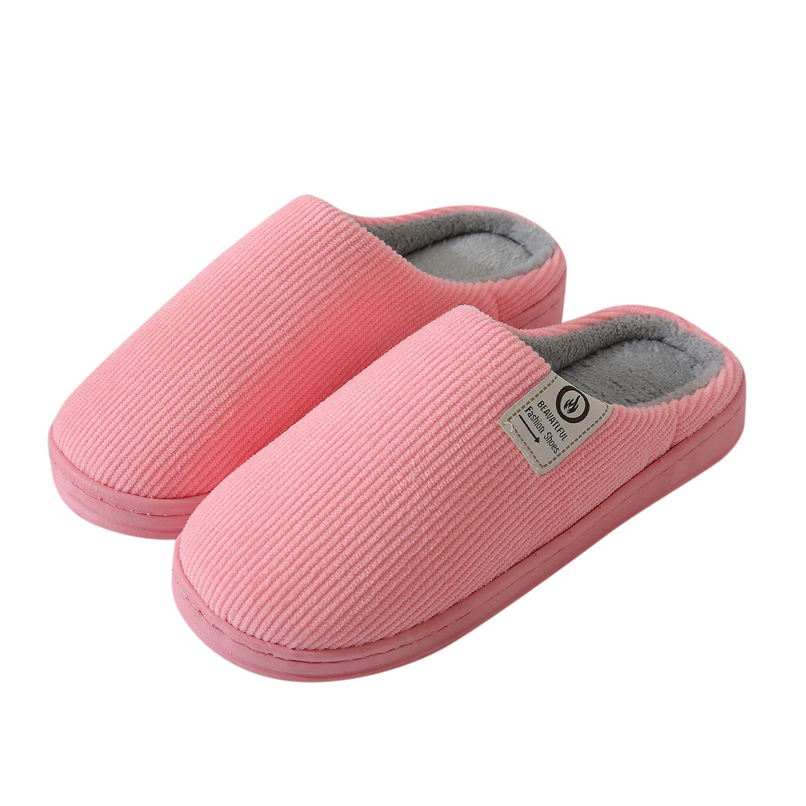 Cozy Memory Foam Slippers for Women - Winter Fuzzy Plush House Clogs with Arch Support | Warm Indoor Slides for Home, Bedroom & Relaxation