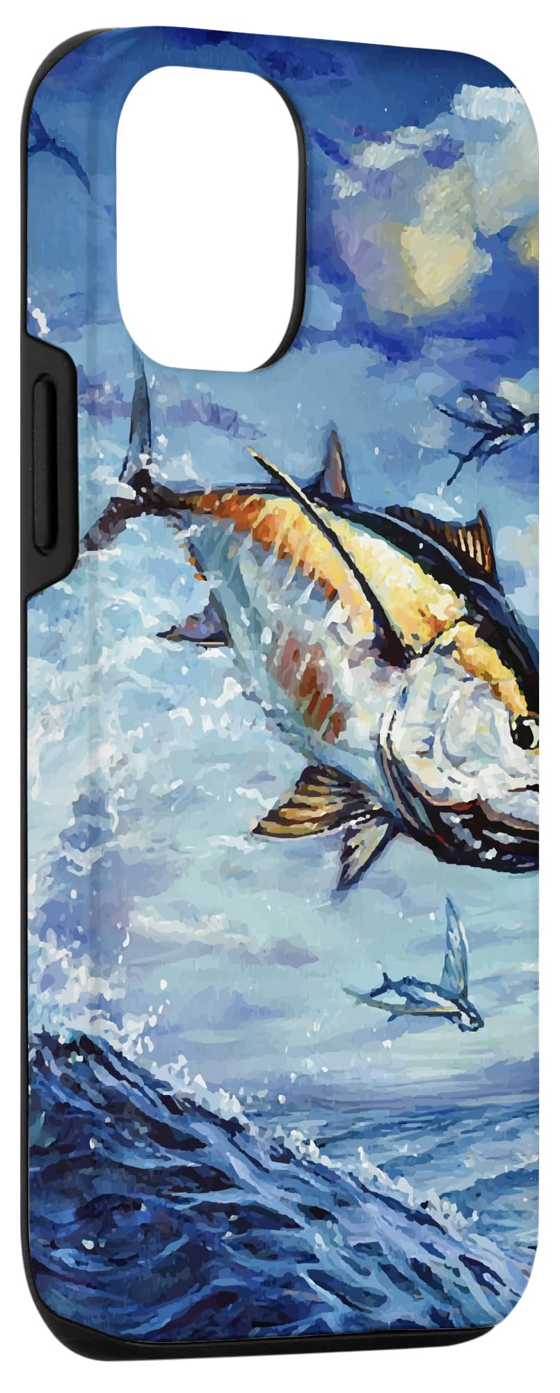Cute Bluefin Tuna iPhone 12/12 Pro Case - Durable Deep Sea Fish Design Phone Cover for Fishing Enthusiasts | Perfect for Outdoor Adventures & Marine Life Lovers