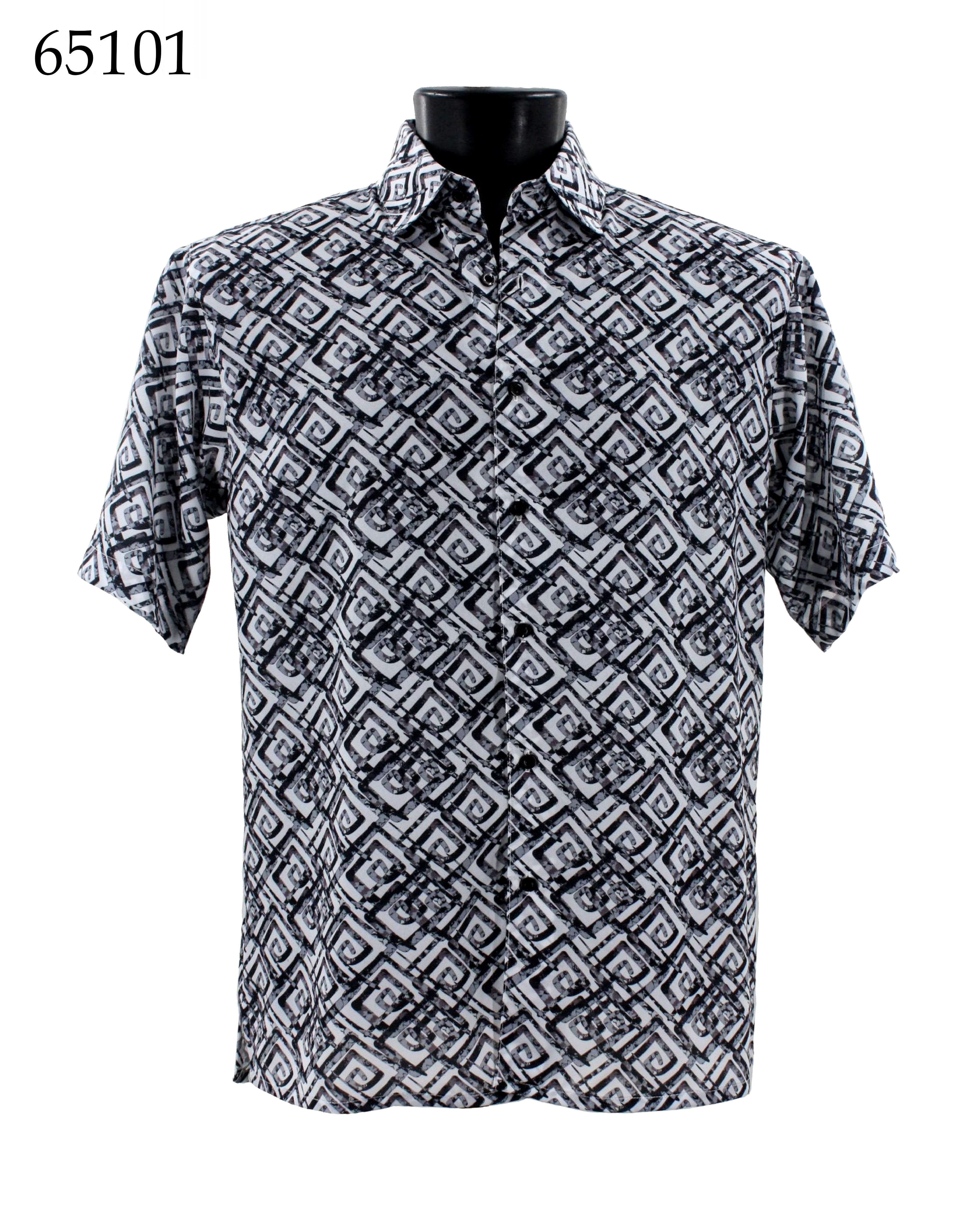 Bassiri Men's Casual Short Sleeve Shirt 65101 - Breathable Cotton Summer T-Shirt for Outdoor Activities, Travel & Everyday Wear