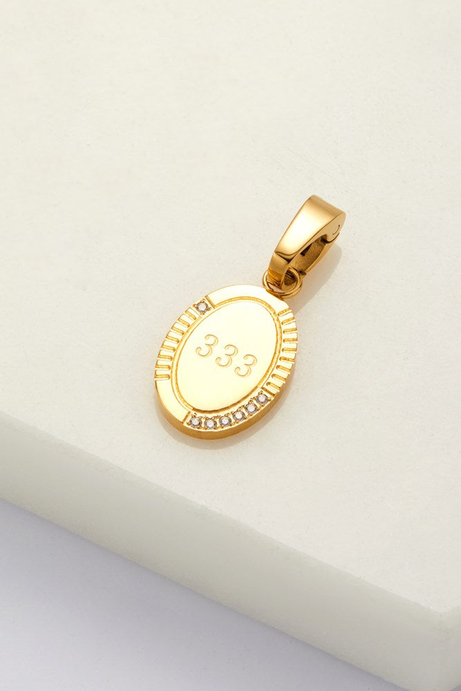 Angel Number Charm Pendant - Spiritual Jewelry for Protection & Luck - Perfect for Meditation, Gifts & Daily Wear