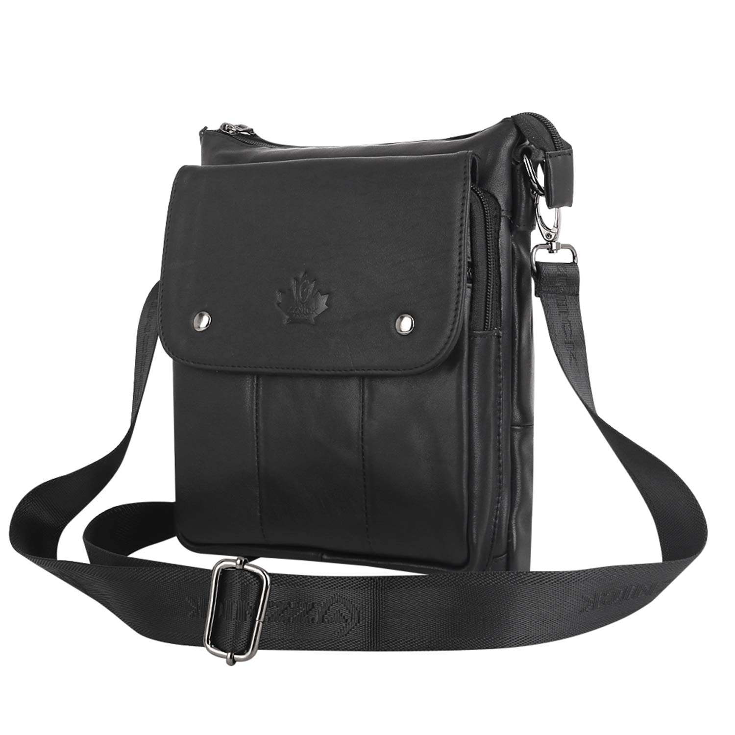 Premium Genuine Leather Messenger Bag for Men & Women - Stylish Crossbody Sling Shoulder Bag - Perfect for Travel, Work & Business Meetings (Office, Commute, Weekend Getaways)