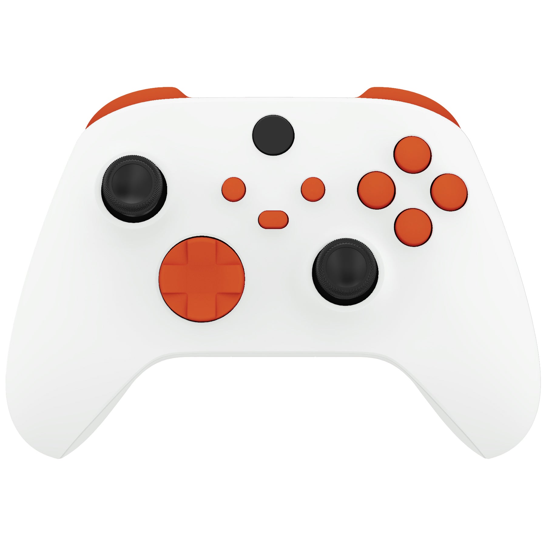 eXtremeRate Orange Replacement Buttons for Xbox Series X & S Controller - Full Set No Letter Imprint | Perfect for Gaming, Customization & Controller Repair