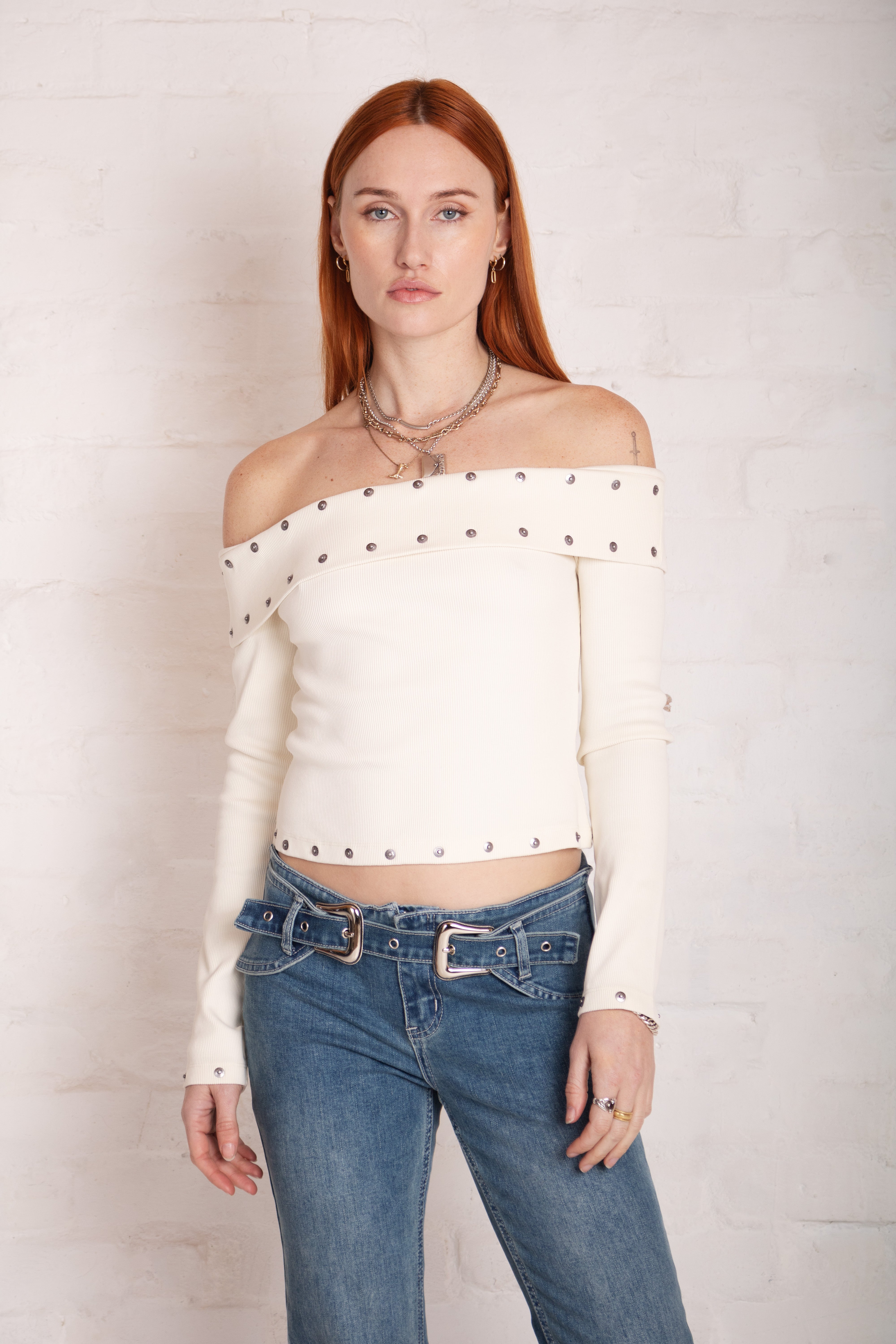 Sexy Studded Crop Top for Women - Gothic Punk Rock Fashion - Perfect for Concerts, Parties & Night Out