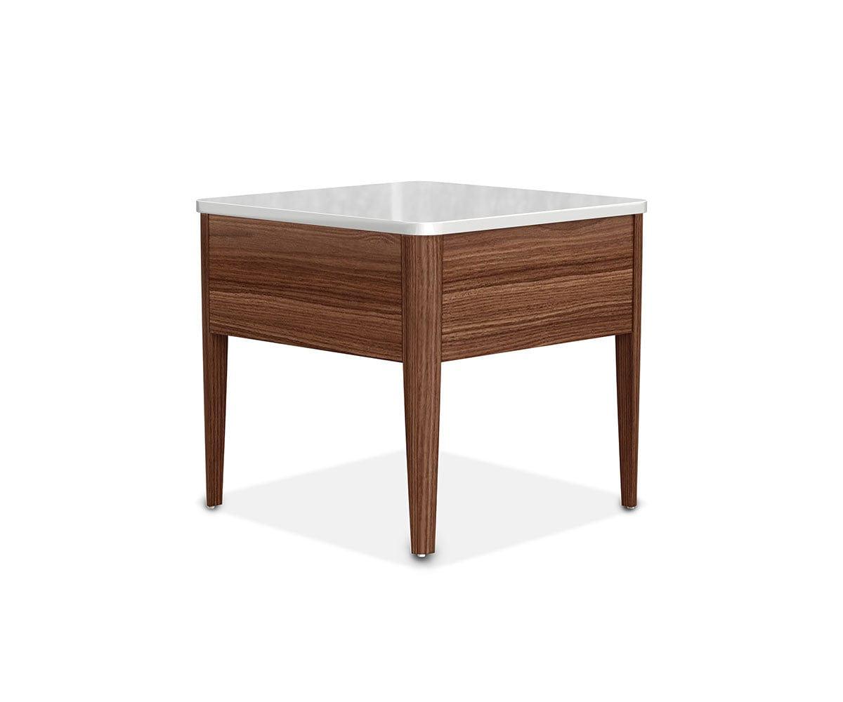 Modern Enna End Table - Small Side Table for Living Room, Bedroom, or Office - Perfect for Holding Lamps, Books, and Decor