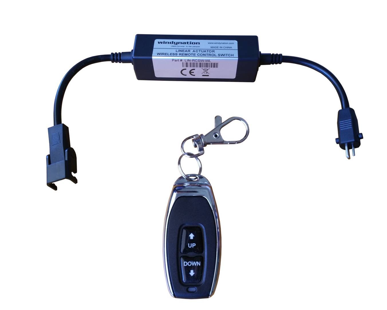 WindyNation 12V 225 lbs Linear Actuator Kit with Wireless Remote Control, Mounting Brackets & Wiring - Heavy Duty for RV, Boat, Solar Panel, Home Automation & Industrial Applications