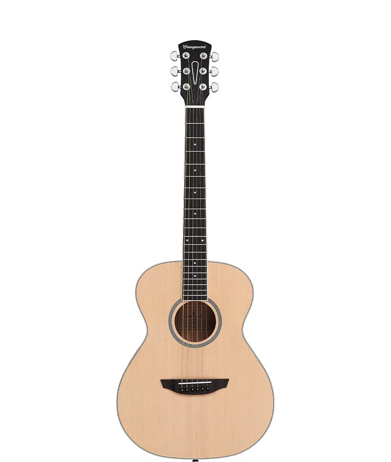 Orangewood Dana Mini Travel Acoustic Guitar - 3/4 Size with Spruce Top | Perfect for Kids, Beginners & Traveling Musicians | Compact & Portable for Camping, Road Trips & Small Spaces