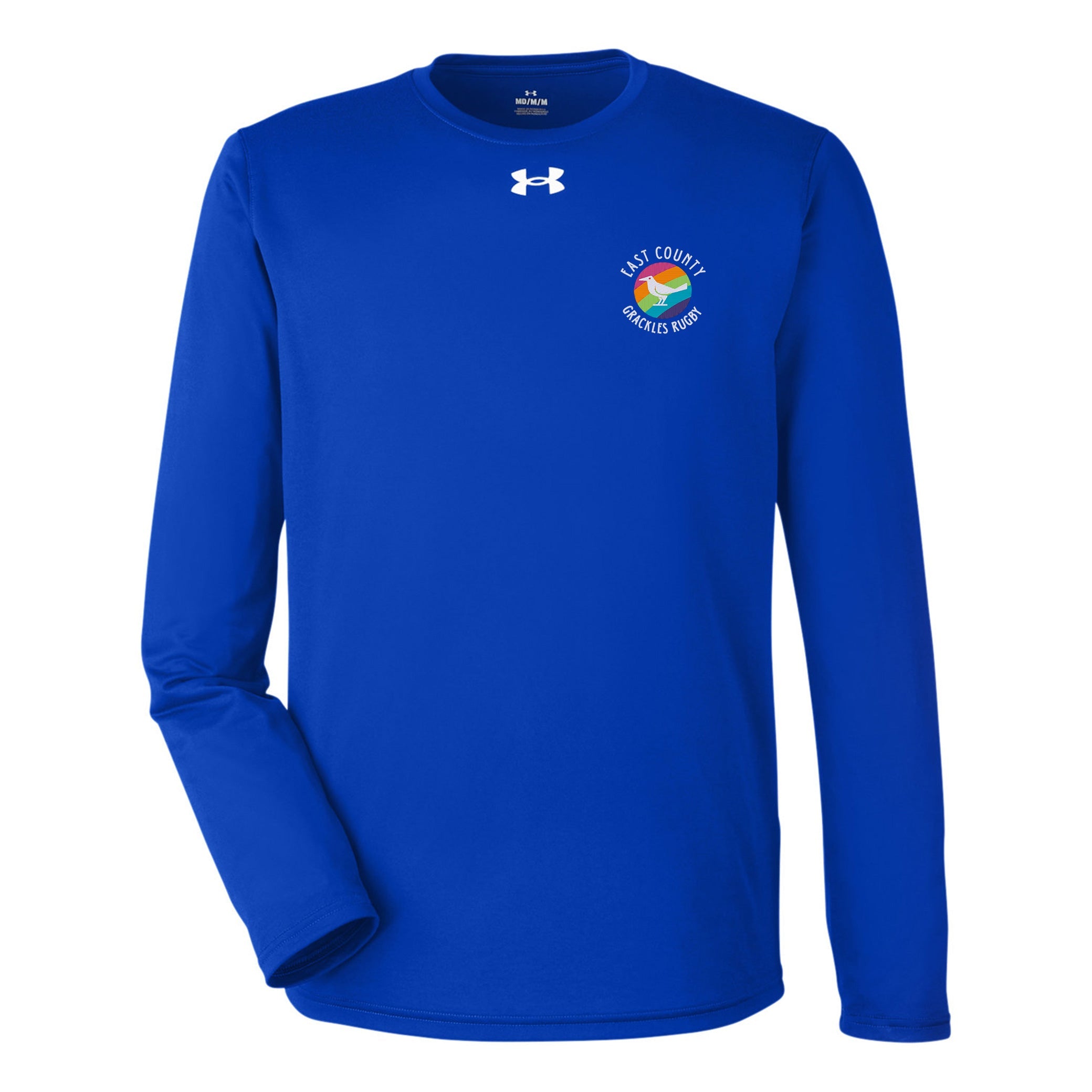East Co. Grackles UA Team Tech Long Sleeve T-Shirt for Men - Moisture Wicking Athletic Shirt for Basketball, Football & Workout