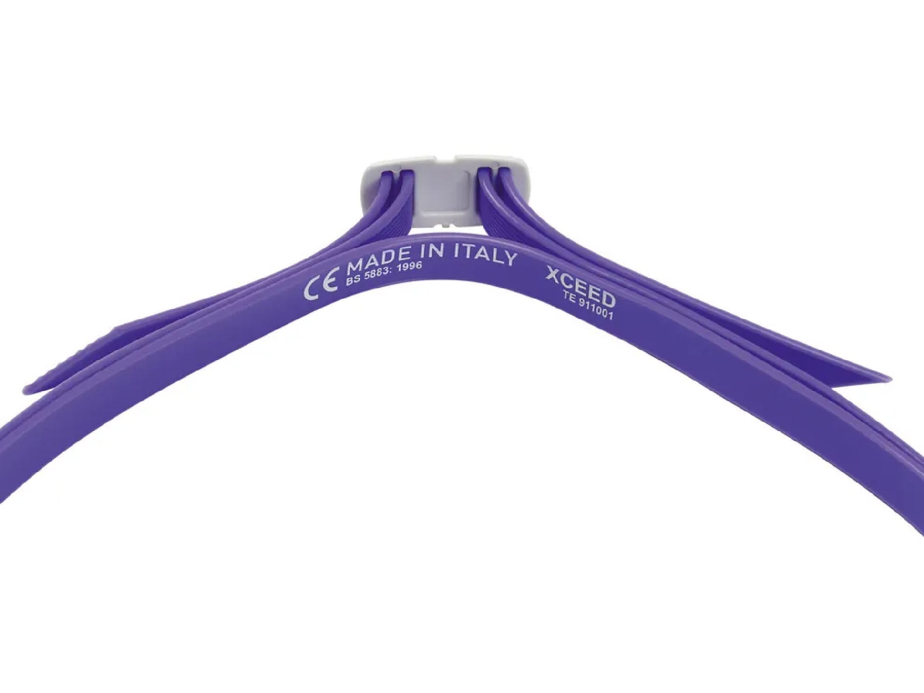 AquaSphere x Michael Phelps Xceed Swimming Goggles - Titanium Mirrored Lens, White/Purple Frame (Model 189230) | Competition & Training Swim Gear for Pool & Open Water