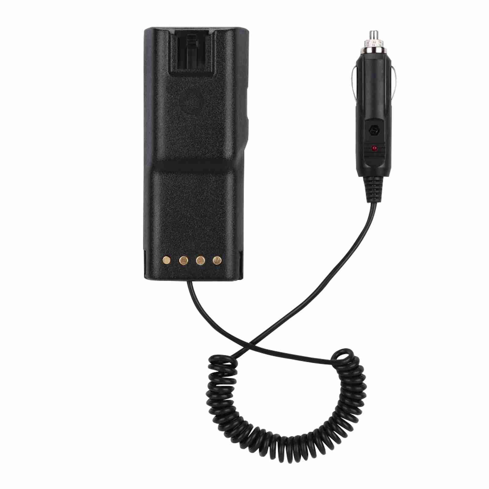 12V Car Battery Adapter for Motorola Radio GP88 GP300 GP600 GTS2000 GTX2000 GTX800 - Low Heat Dissipation & Switch IC Design - Perfect for Emergency Vehicles, Construction Sites & Outdoor Communication