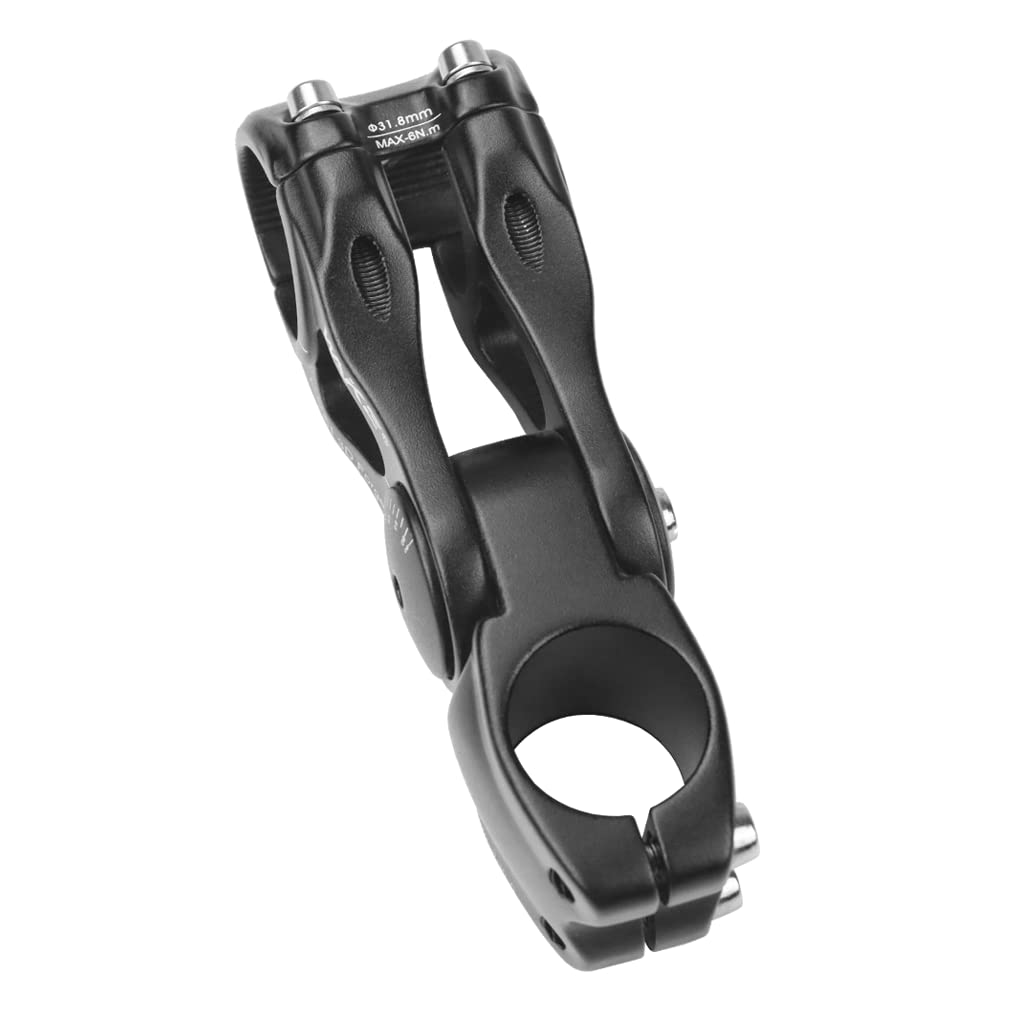 FOMTOR Adjustable Bike Stem 31.8mm/25.4mm ±90 Degree 90mm/110mm/145mm MTB Handlebar Riser - Compatible with Mountain, Road, BMX, City & Fixie Bikes | Perfect for Commuting, Trail Riding & Urban Cycling