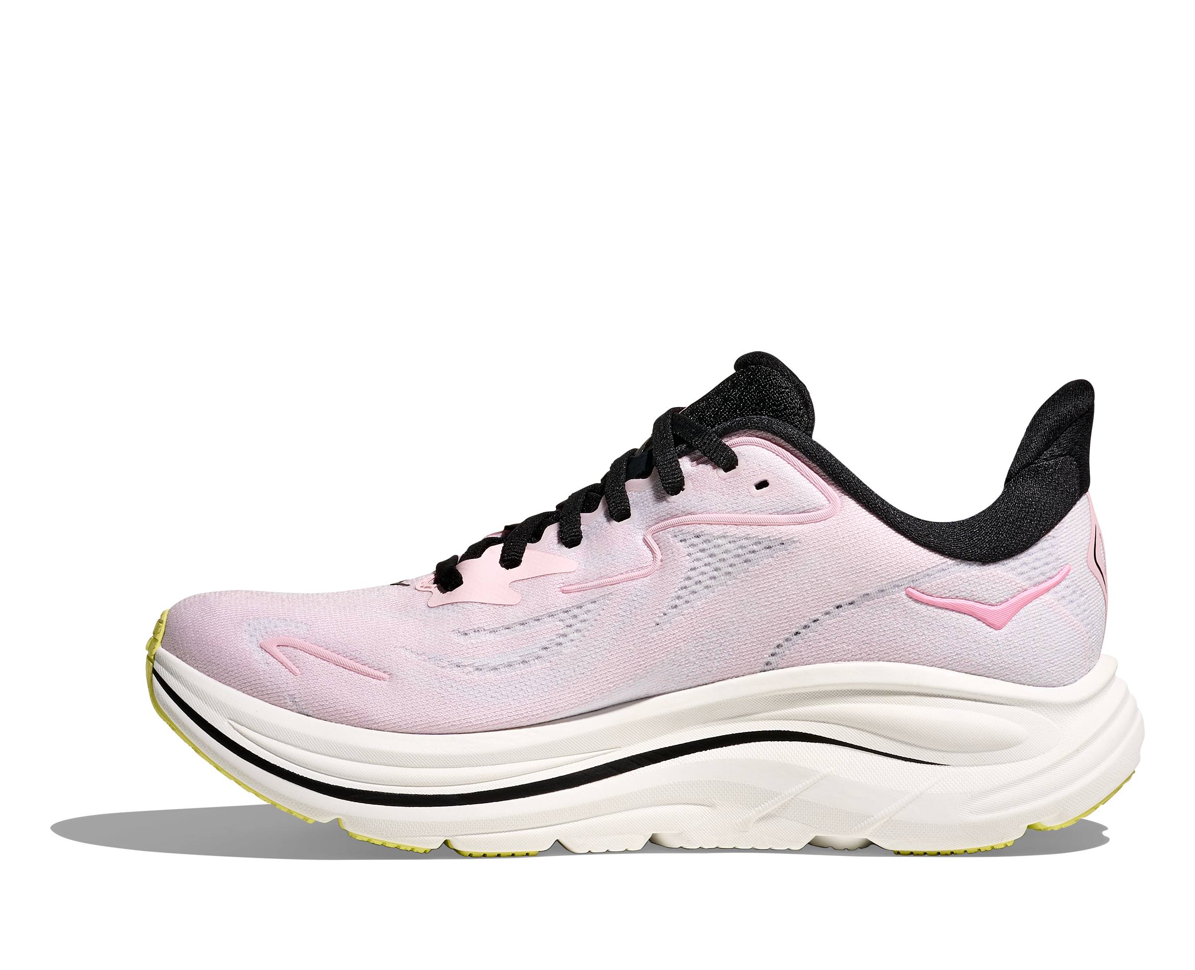 HOKA Women's Clifton 10 WIDE Running Shoes - Carnation/Starlight Glow Color - Lightweight Cushioned Sneakers for Walking, Jogging & Gym Workouts
