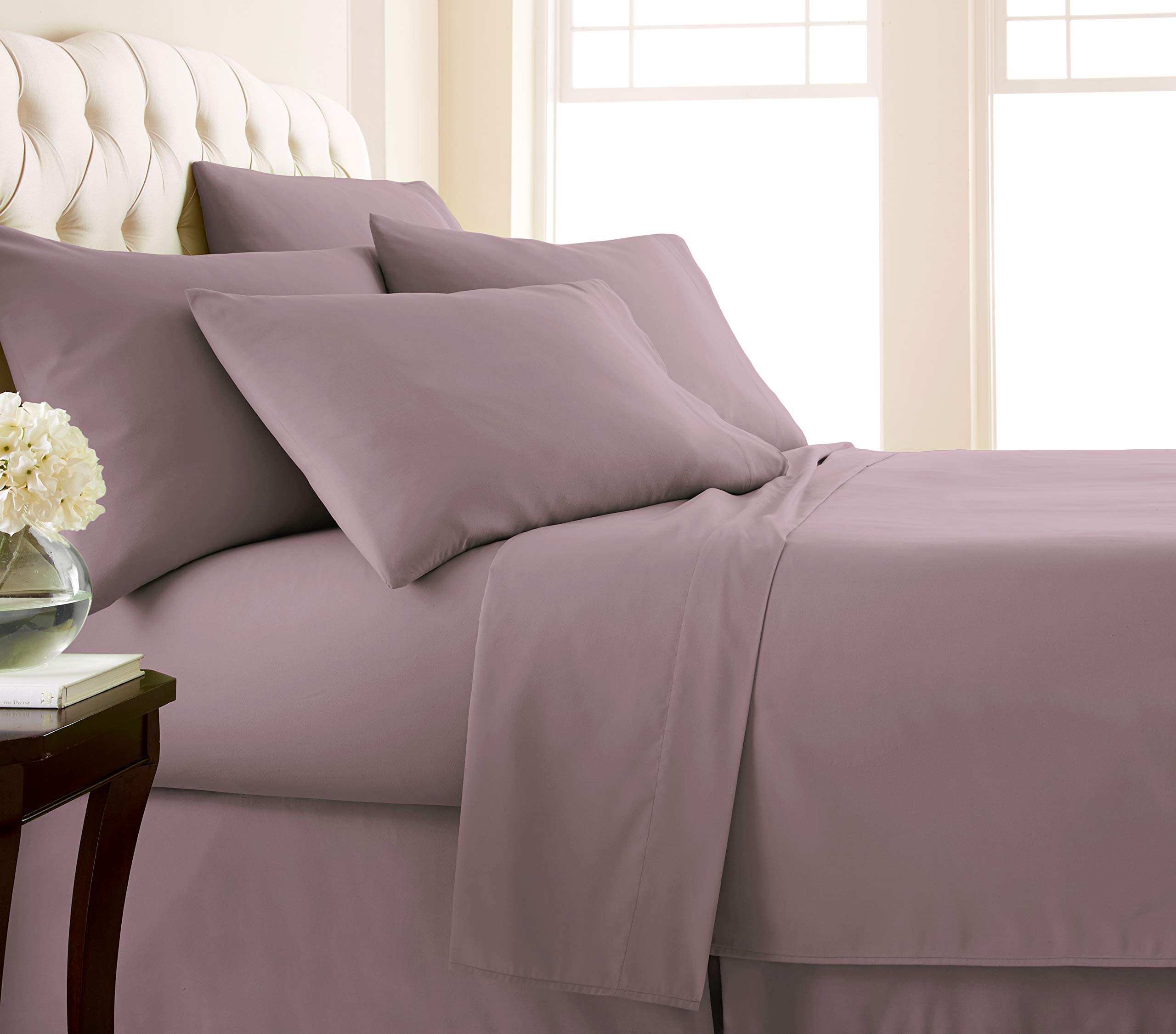 Luxury 800 TC Cotton Sateen Sheet Set - Full Size for Deep Pocket Mattress | Bedroom Comfort