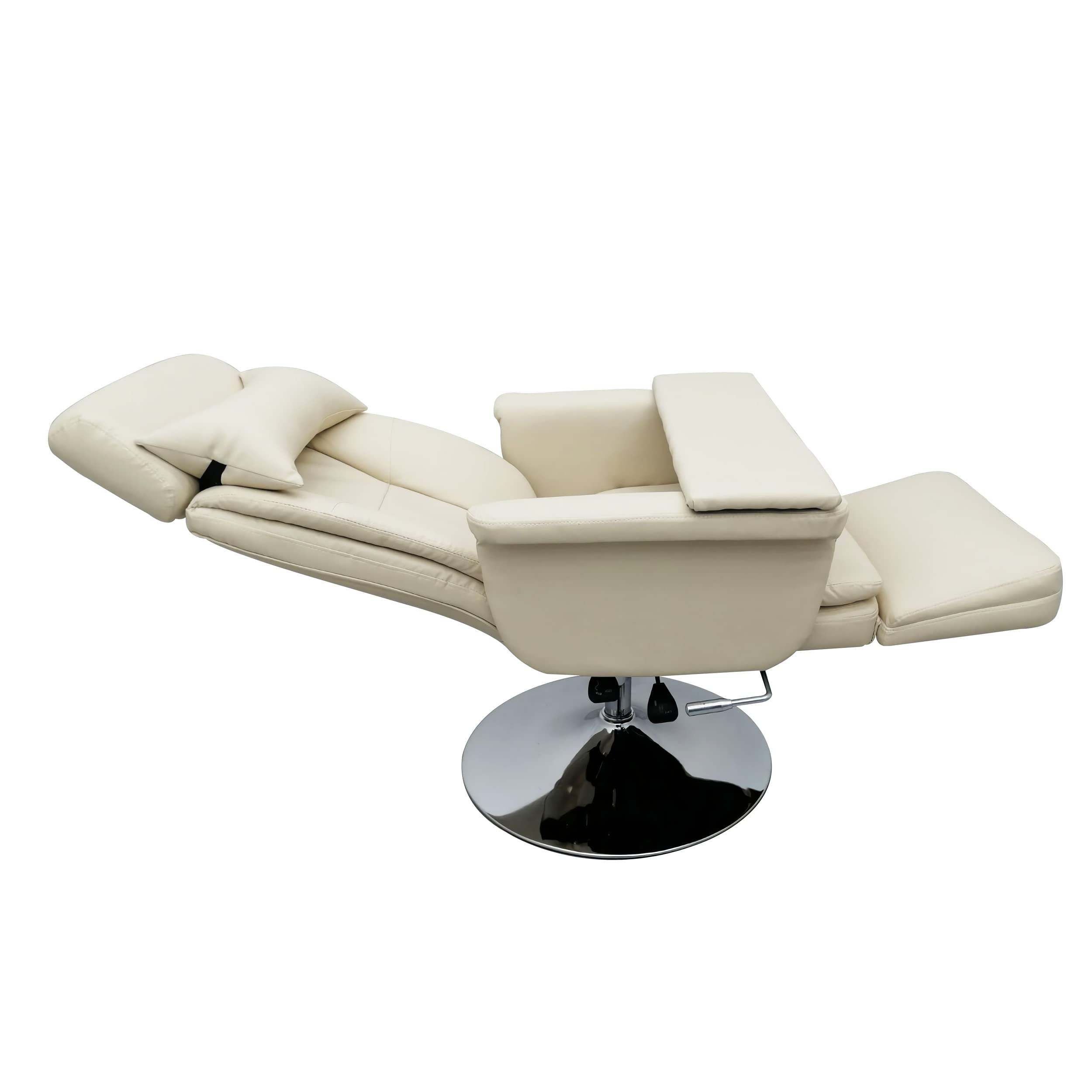White Air Pressure Facial Bed Spa Table Salon Chair - 360° Rotating Massage Tattoo Chair with 440 LB Capacity for Beauty Salon, Home & Office | Perfect for Facial Treatments, Massage Therapy & Tattoo Sessions