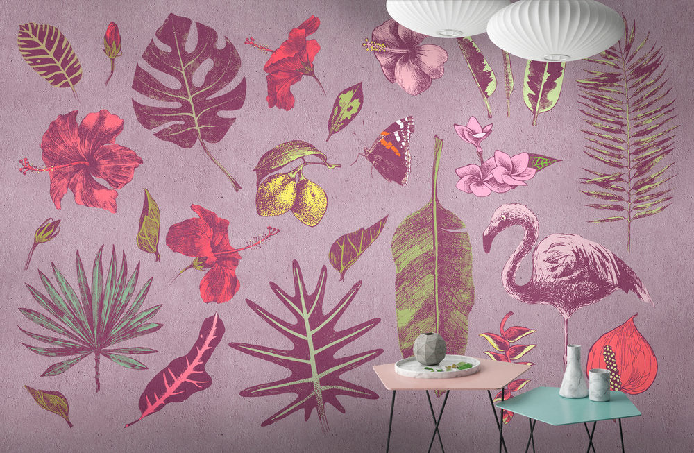 Walls By Patel Tropicana Wall Art - Tropical Themed Home Decor for Living Room, Bedroom & Office - Perfect for Beach House & Vacation Vibes