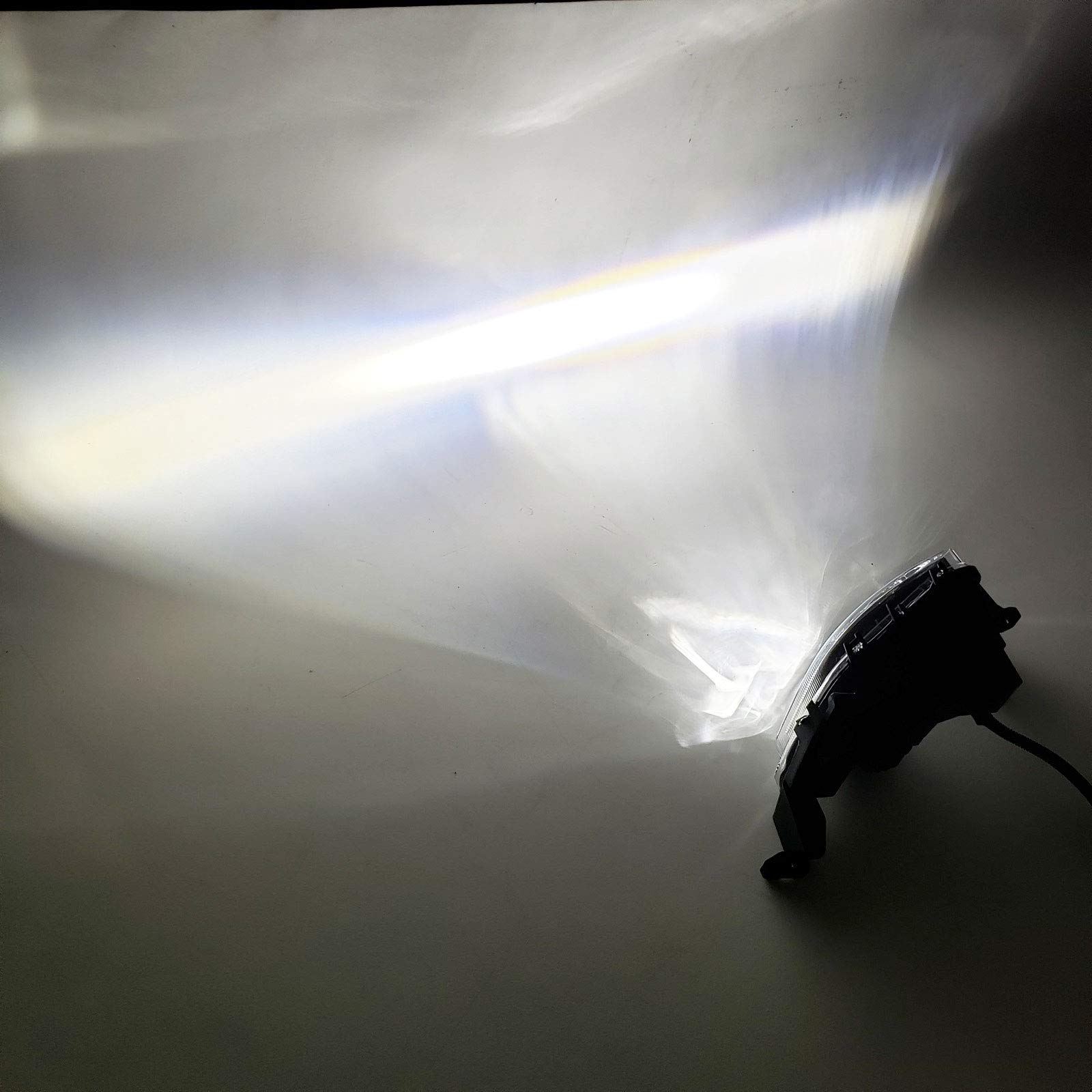 LEDIN Built-in LED Fog Lights for 2017-2018 Ford Fusion - OE Style Clear Lens with Switch, Bezels & Wiring Kit - Perfect for Night Driving & Foggy Conditions