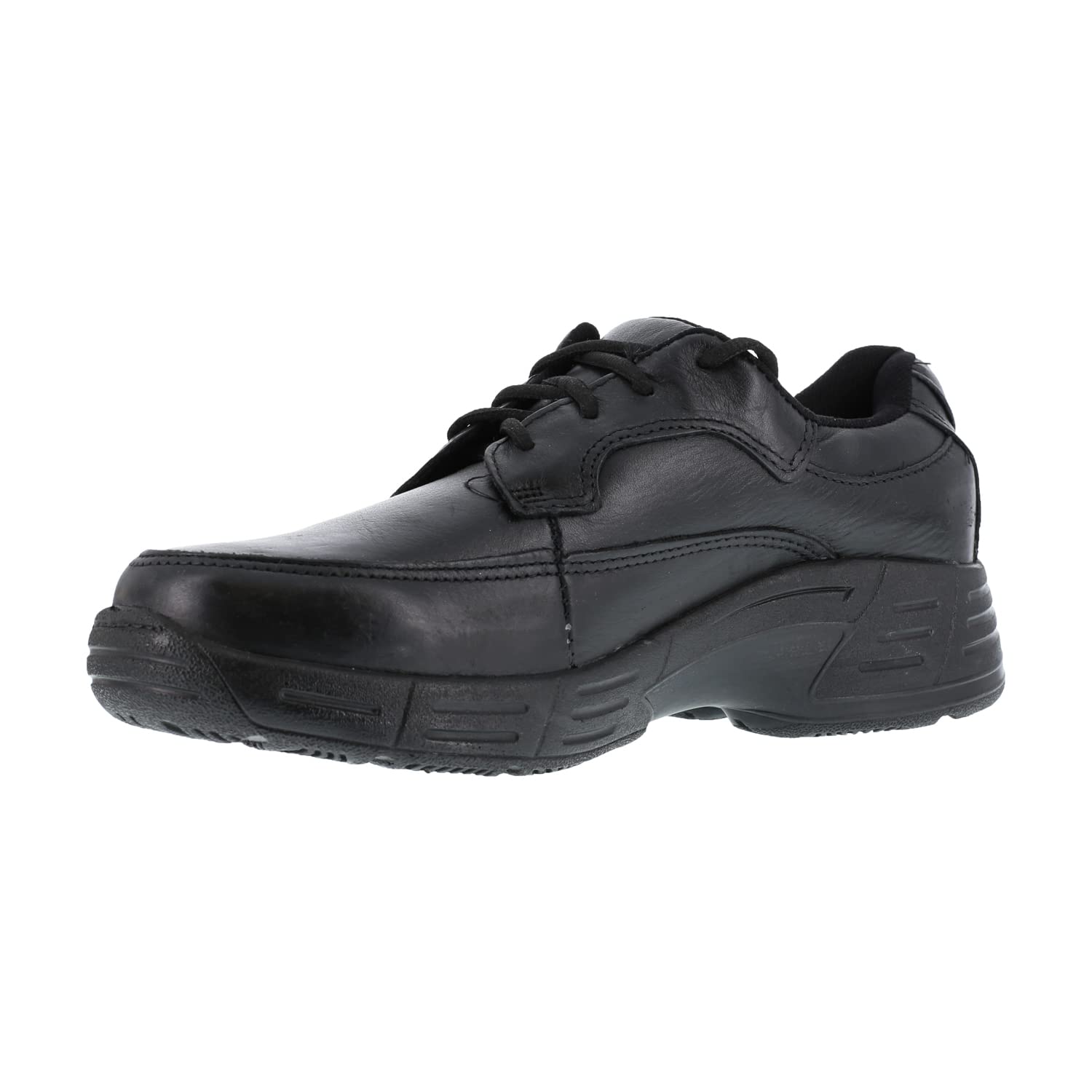 Florsheim Men's Black Leather Work Shoes - Postal Classic Oxfords for Business & Office Wear | Comfortable & Durable Dress Shoes for Professionals