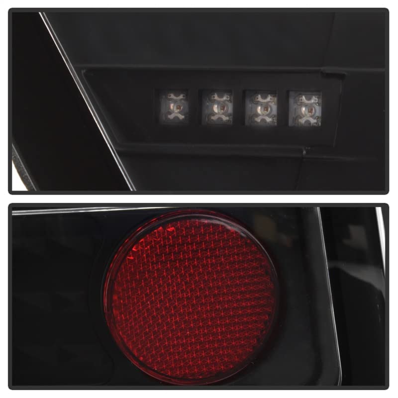 Spyder Auto 5002365 LED Tail Lights for Cars - Black/Clear Smoke Lens - High Visibility Brake Lights - Perfect for Night Driving & Enhanced Safety