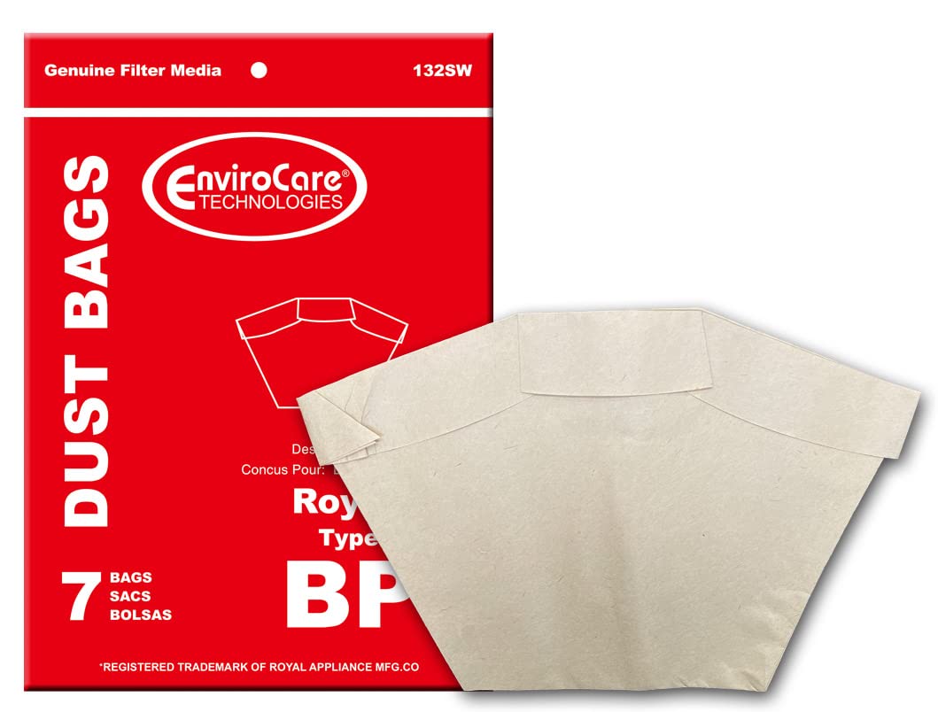 EnviroCare Replacement Vacuum Cleaner Bags - Compatible with Hoover & Royal Shoulder Vac, Back Pack Type BP 7 (Pack of 7 Bags) | Perfect for Home Cleaning, Office Maintenance & Car Detailing